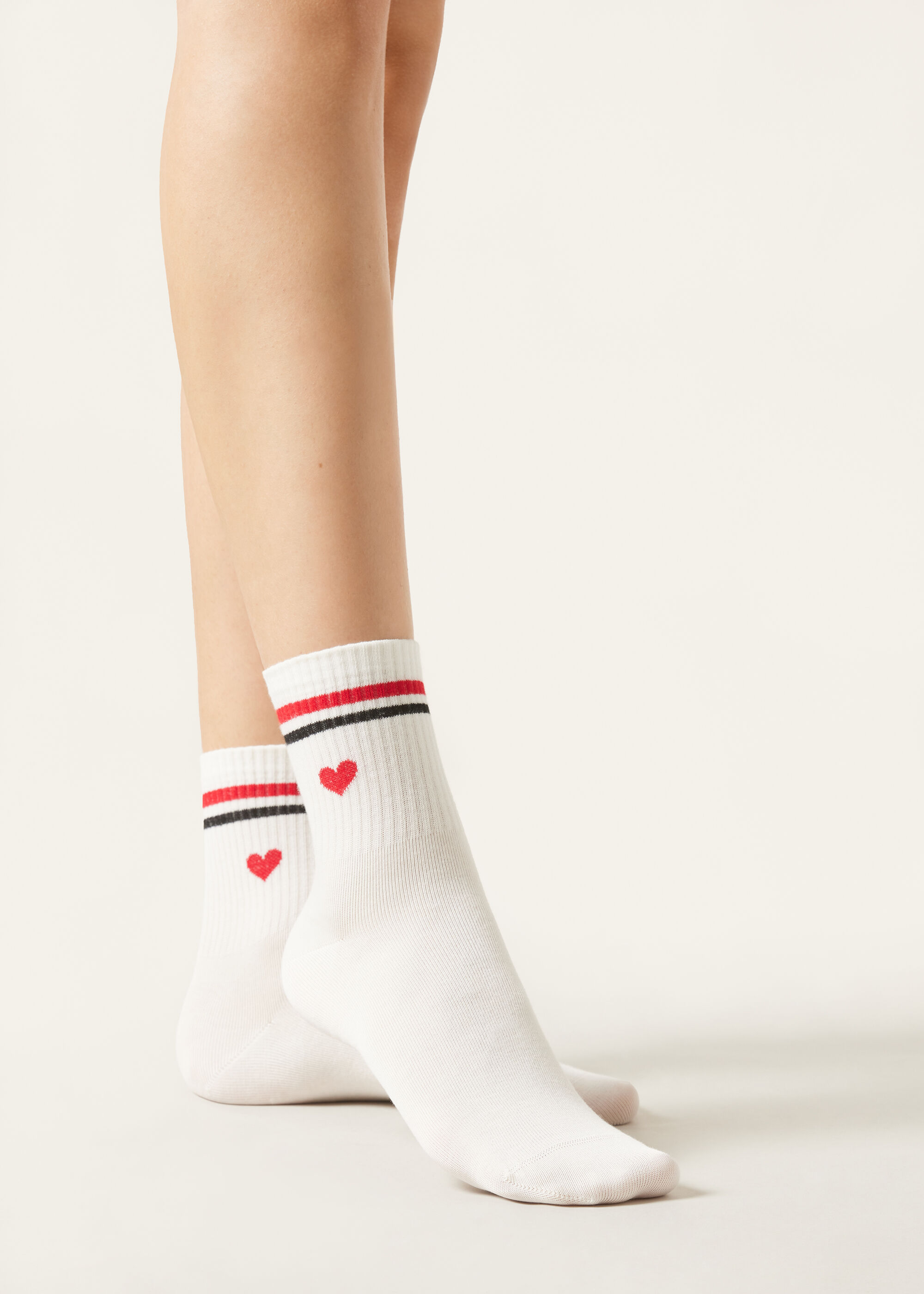Calcetines deportivos con corazón