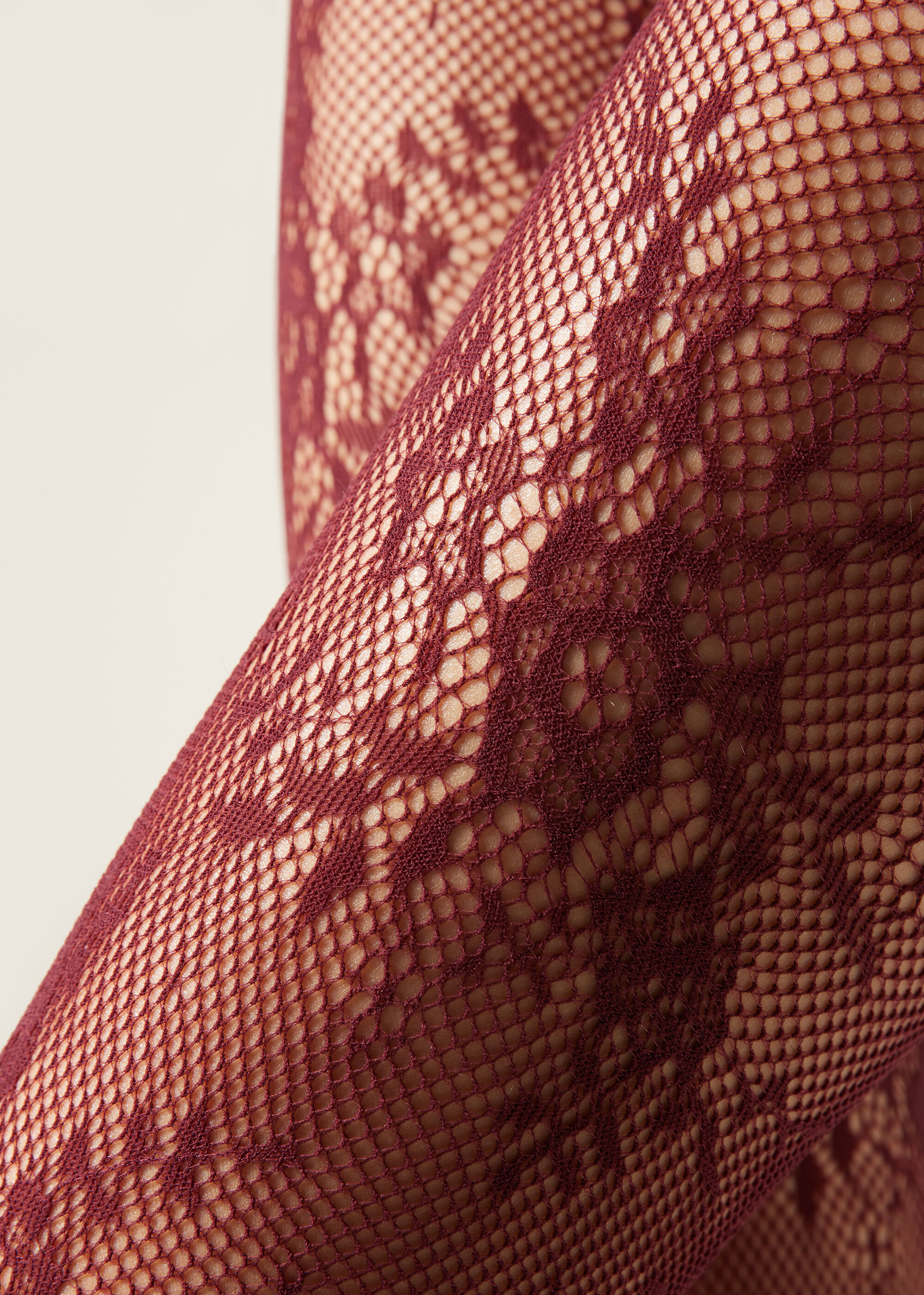 Floral Fishnet Tights