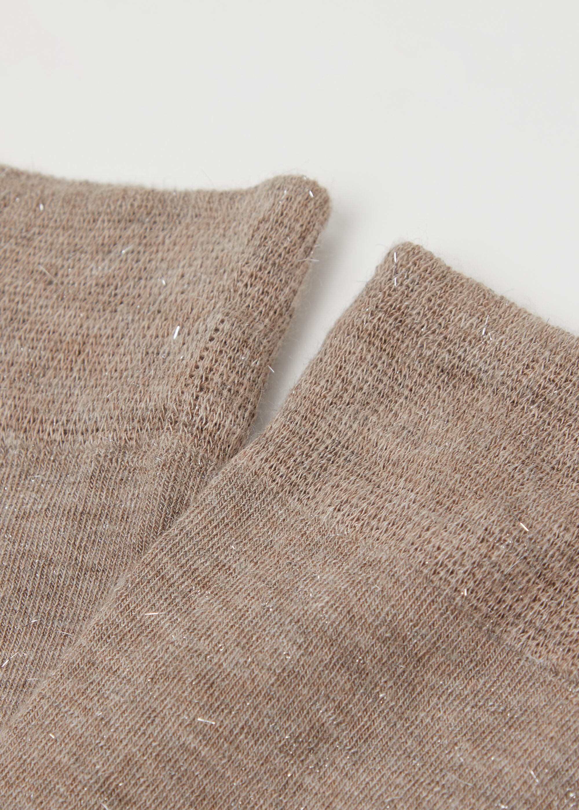 Lange Socken mit Kaschmir und Glitzer
