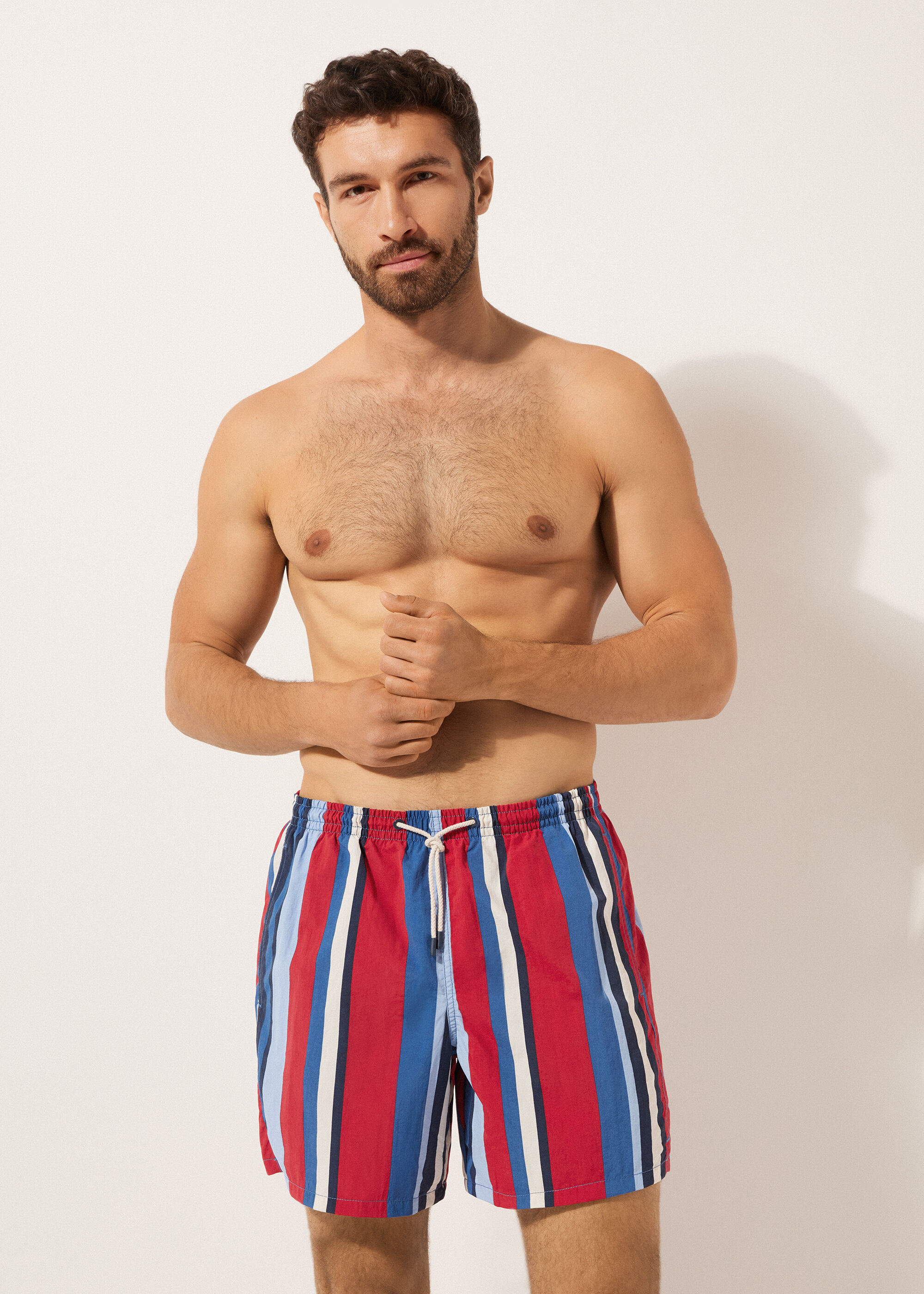 Men’s Patterned Boxer Swim Shorts Formentera