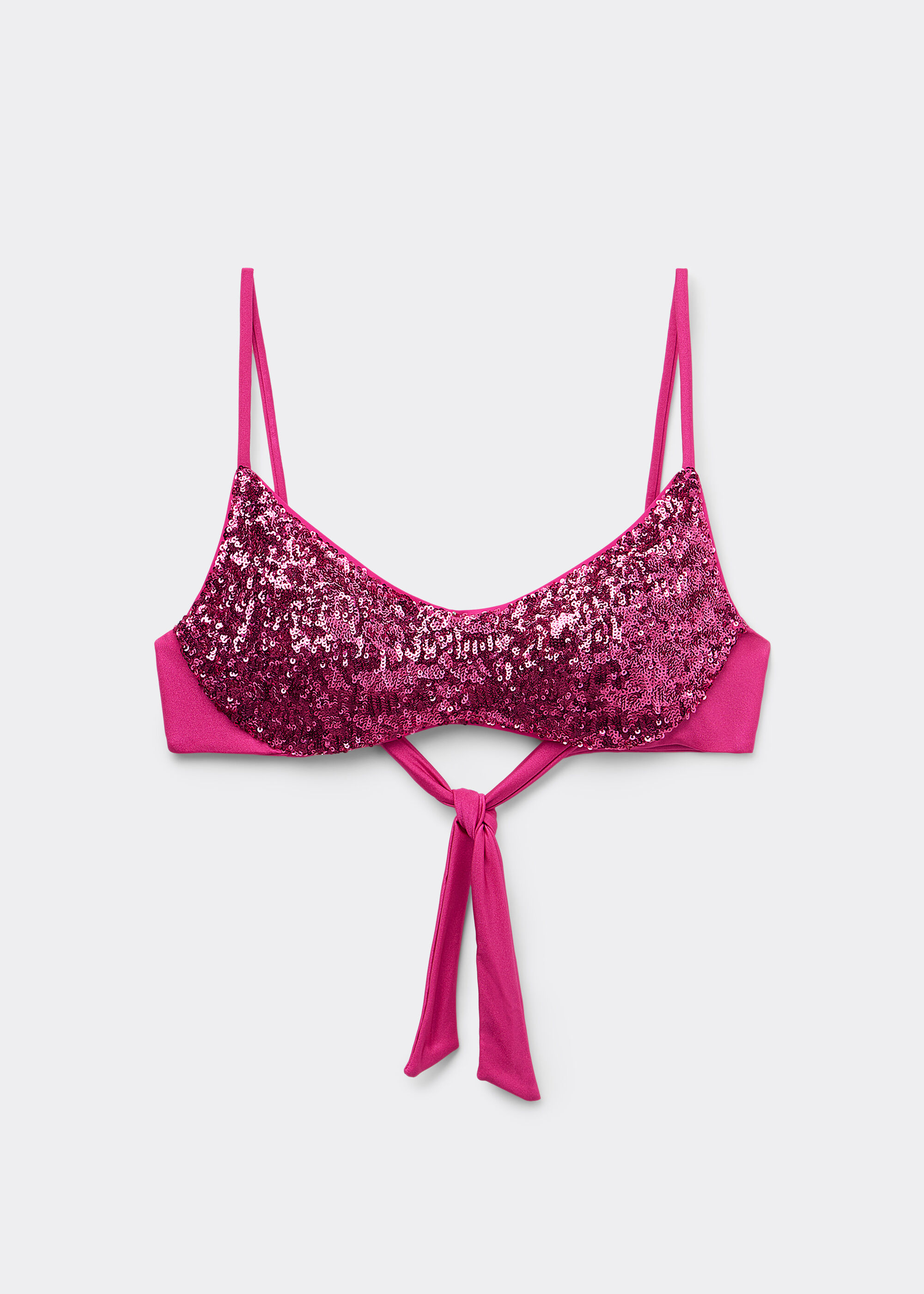 Bustier-Bikinioberteil mit herausnehmbaren Polstern Glowing Surface
