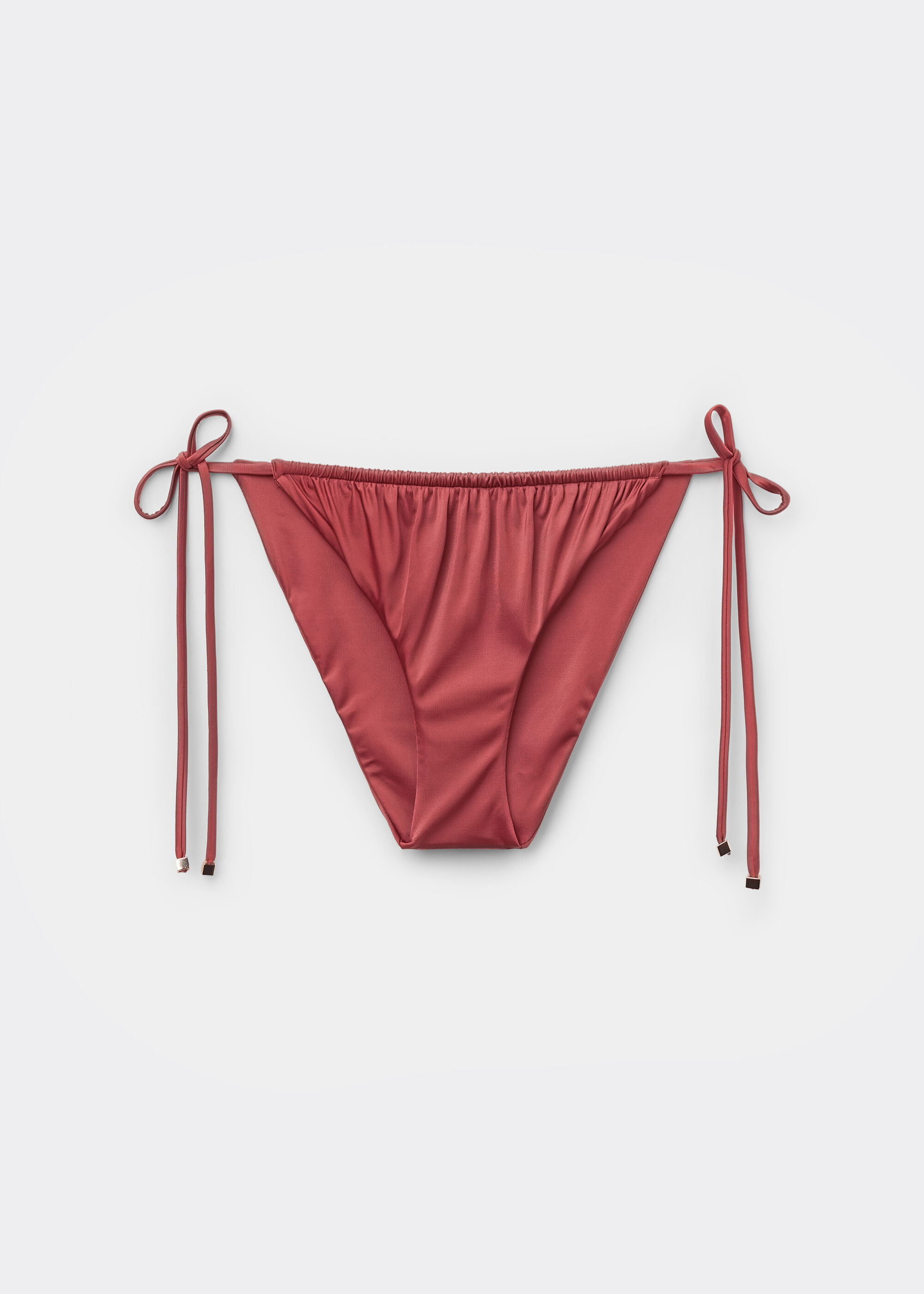 Σλιπ Μαγιό με Κορδόνια Shiny Satin