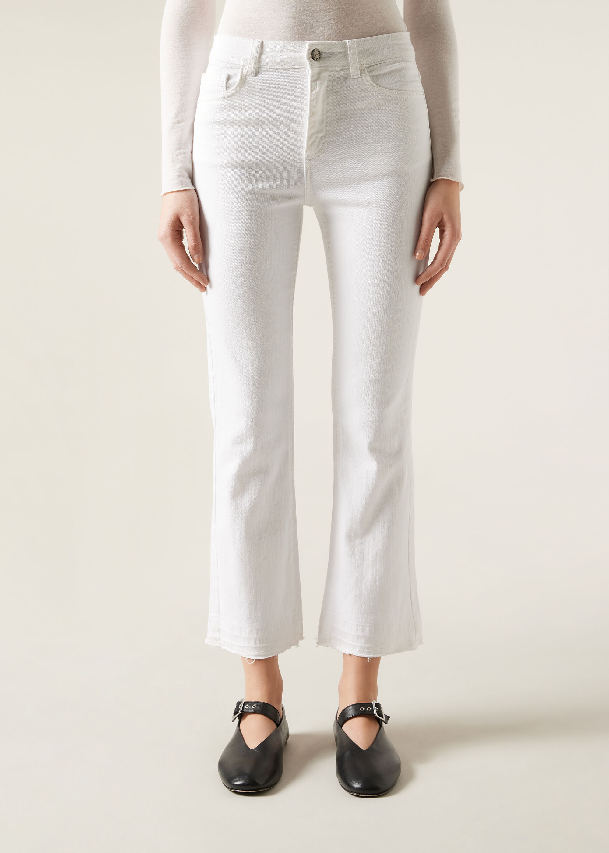 Cropped Flared Jeans