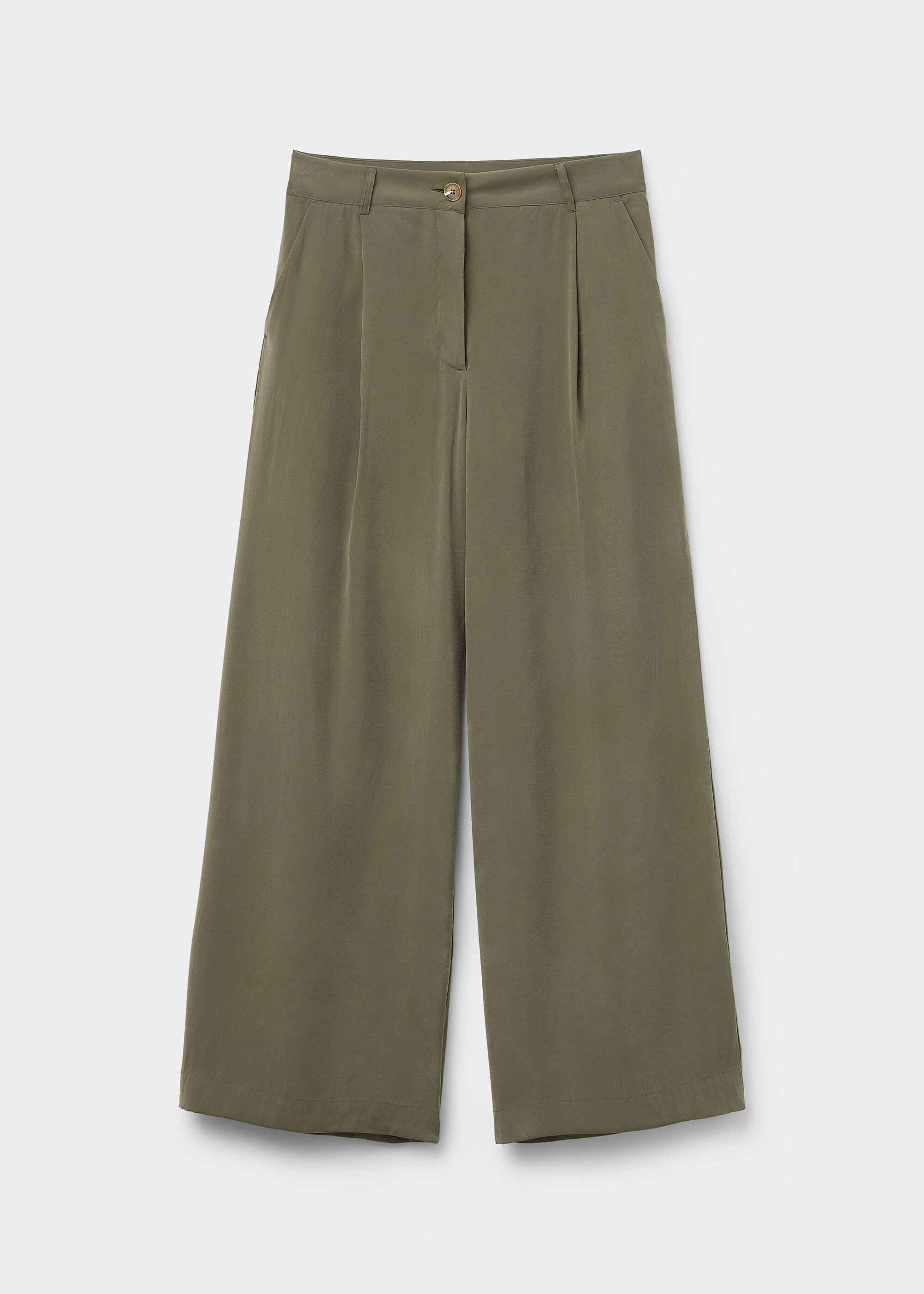 Soft Long Pants with Pleats