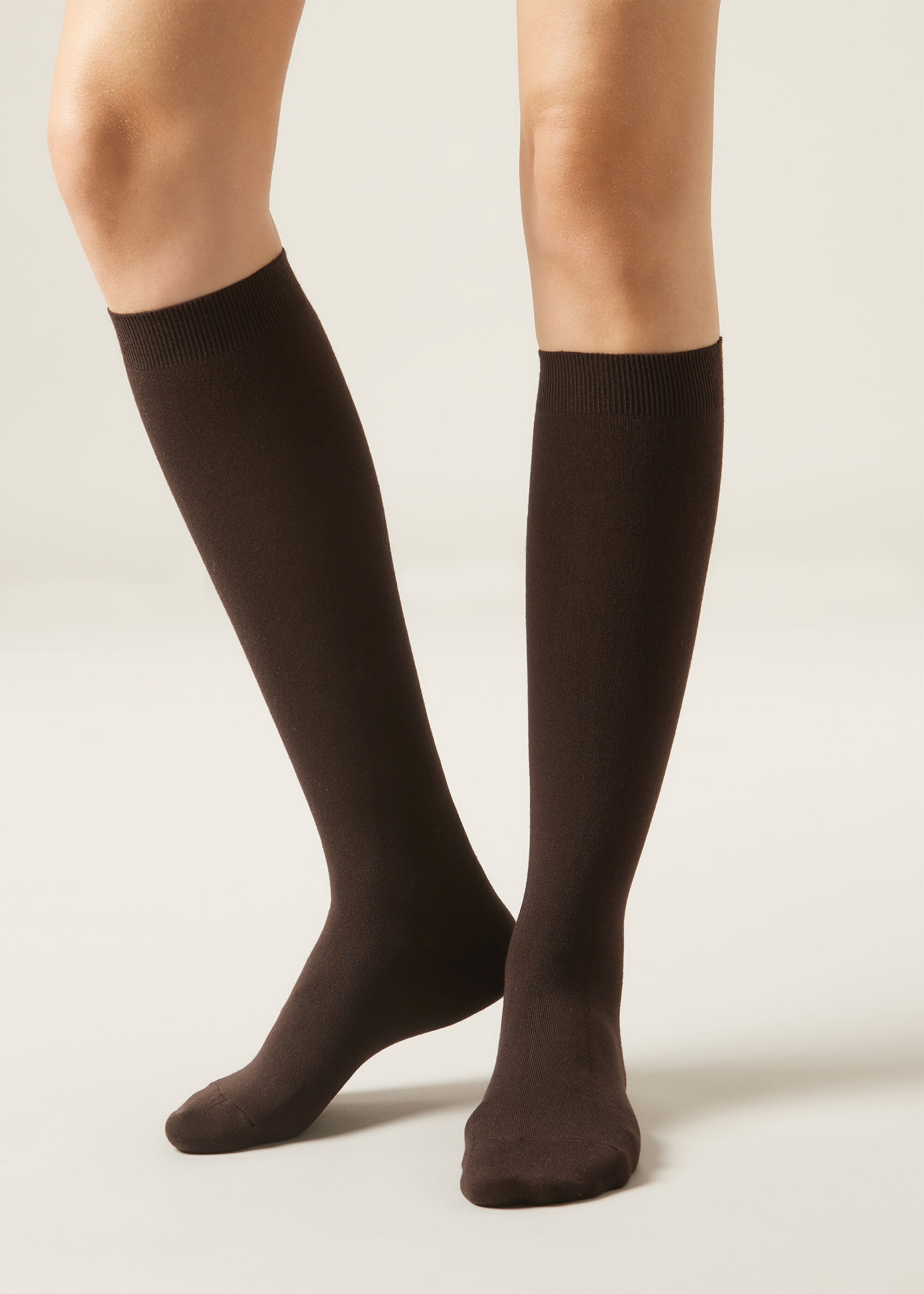 Lange Socken mit Cashmere