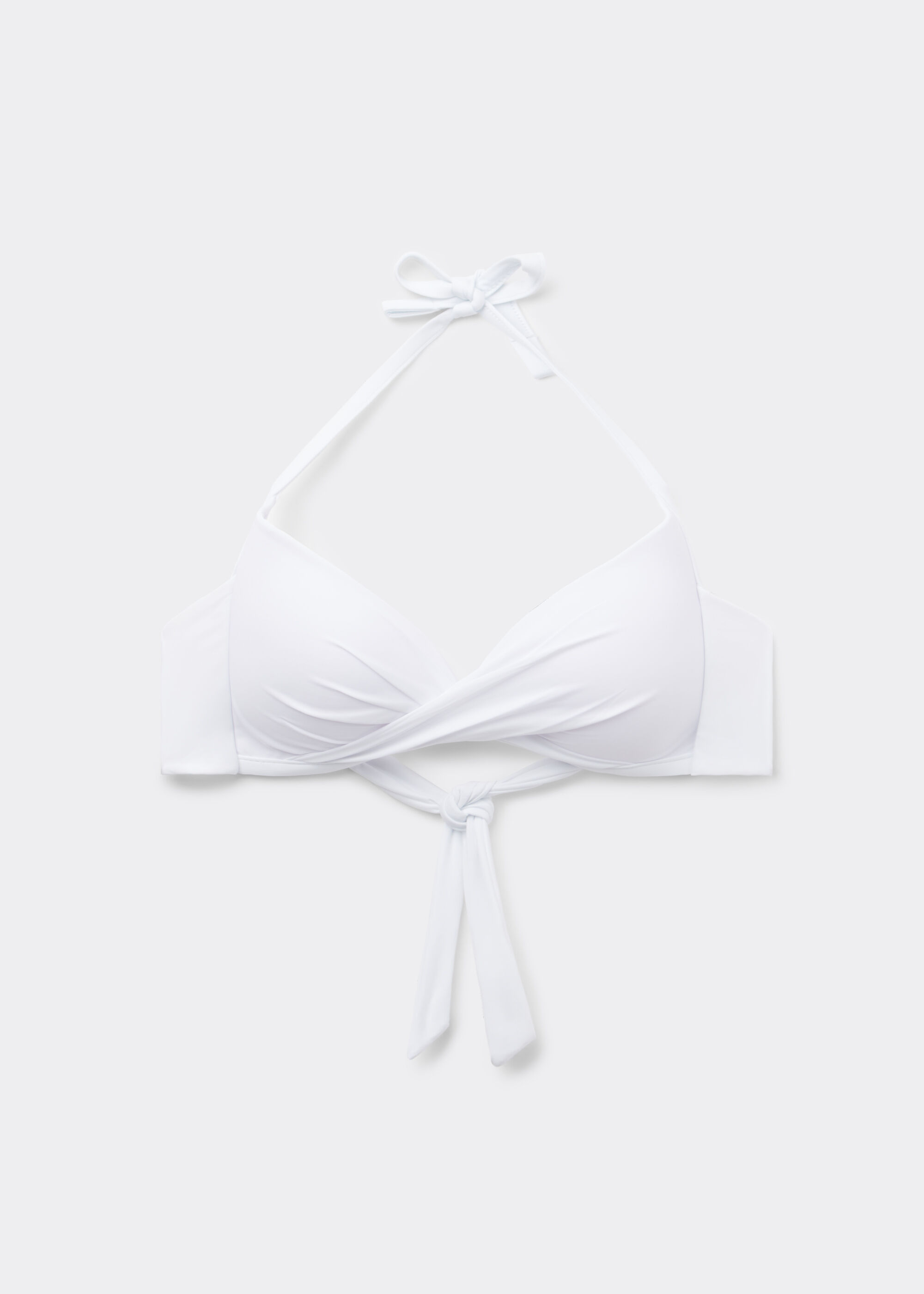 Graduated Padded Crossover Triangle Bikini Top Indonesia