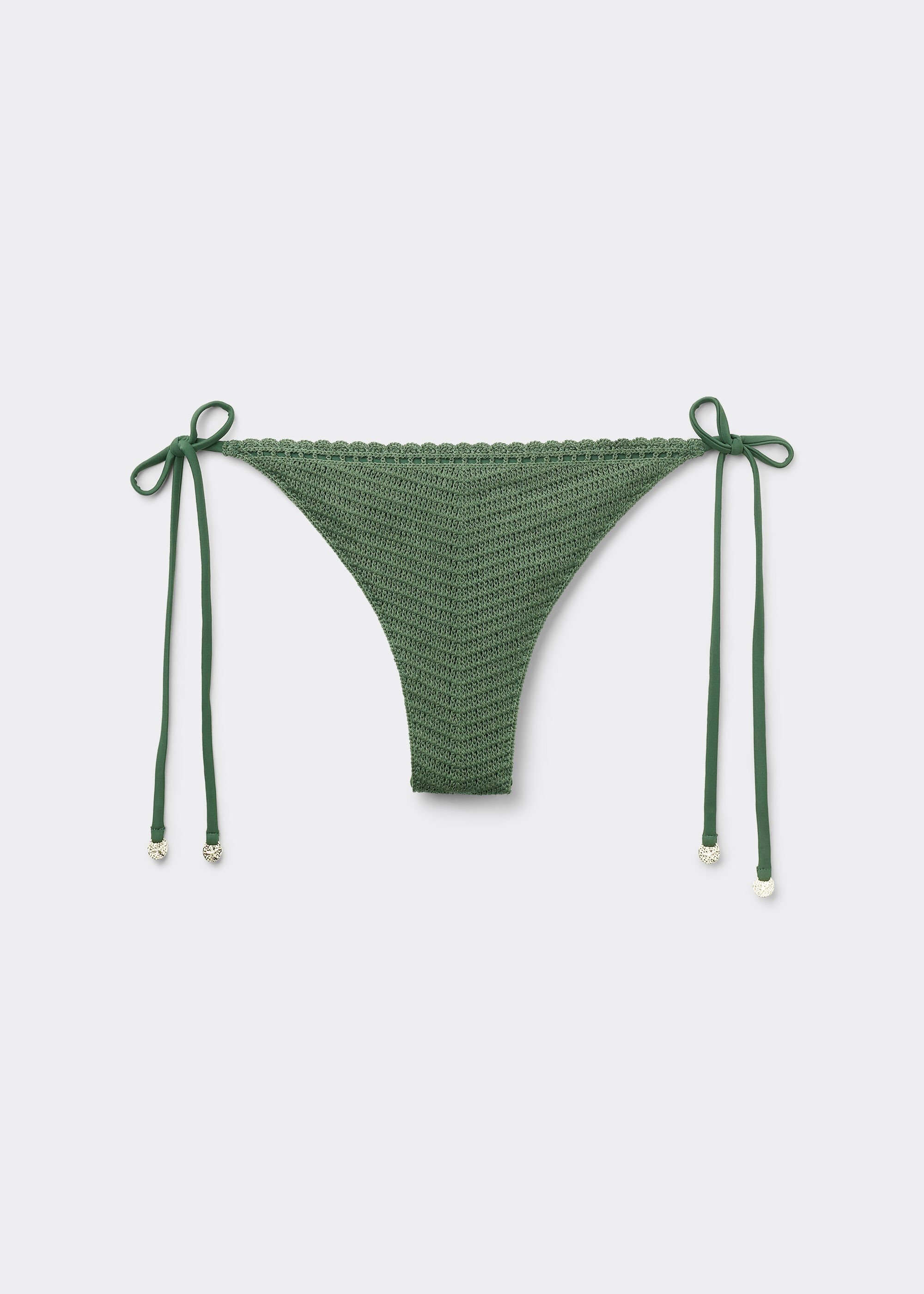 Bas de maillot brésilien à lanières Classic Crochet