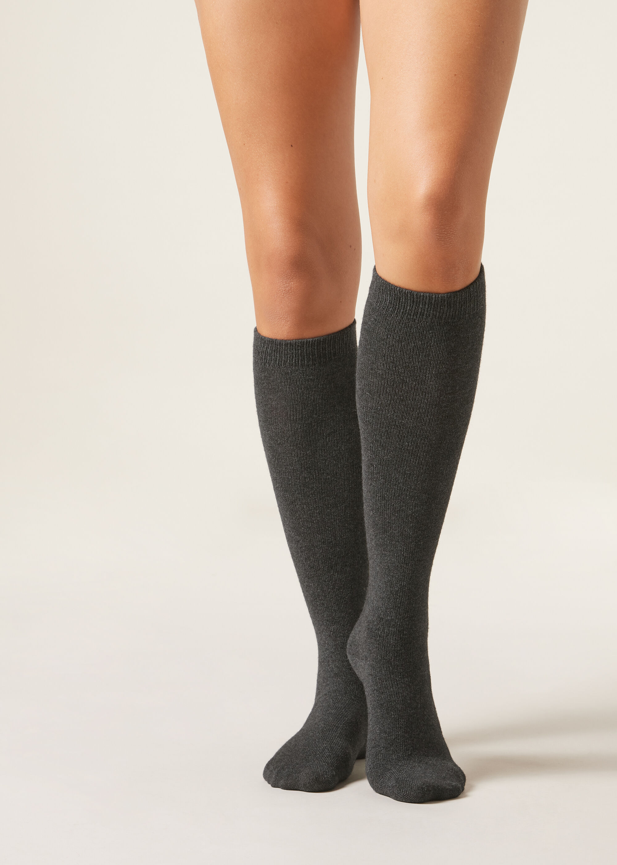 Chaussettes hautes en cachemire