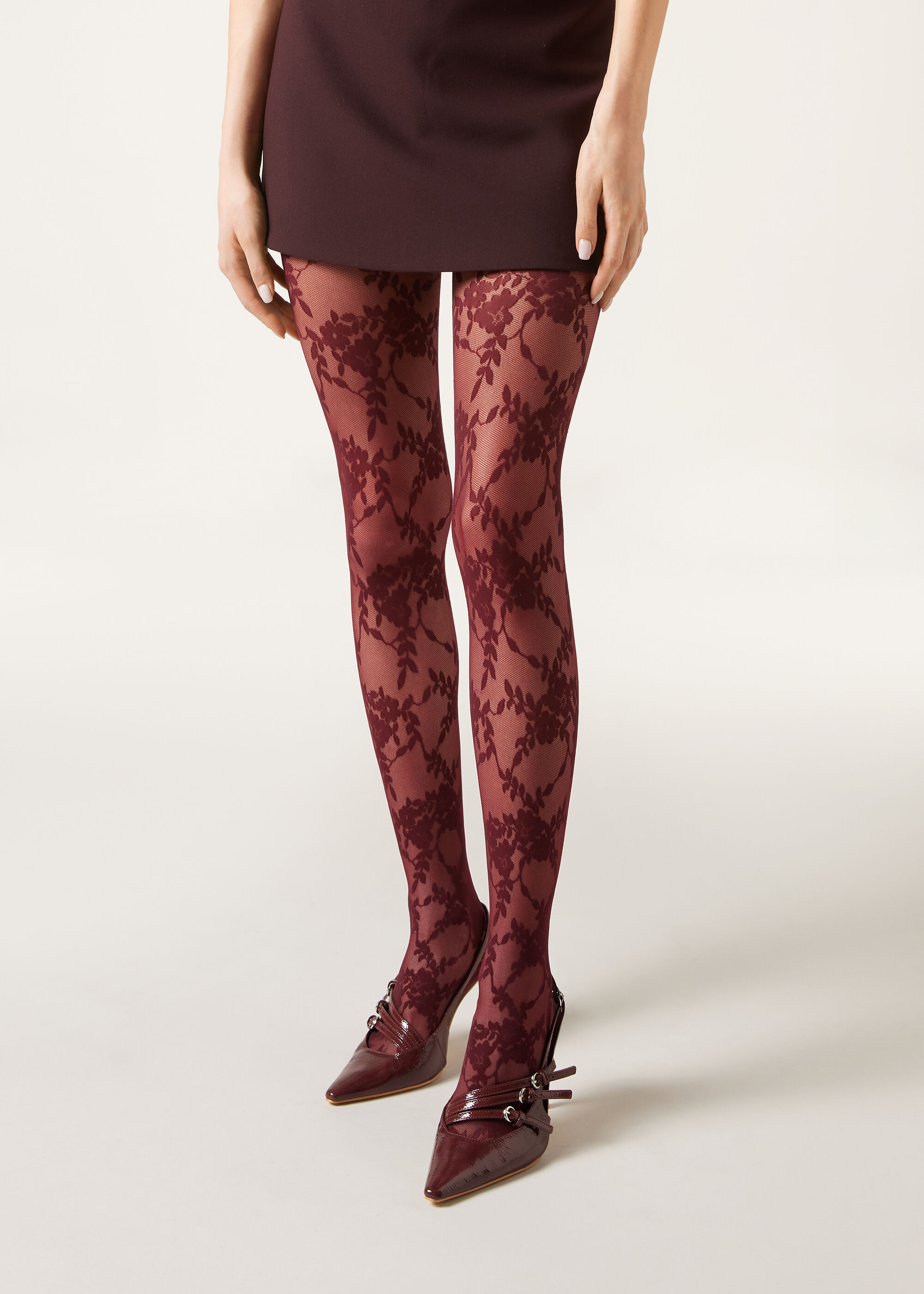 Floral Tulle Tights