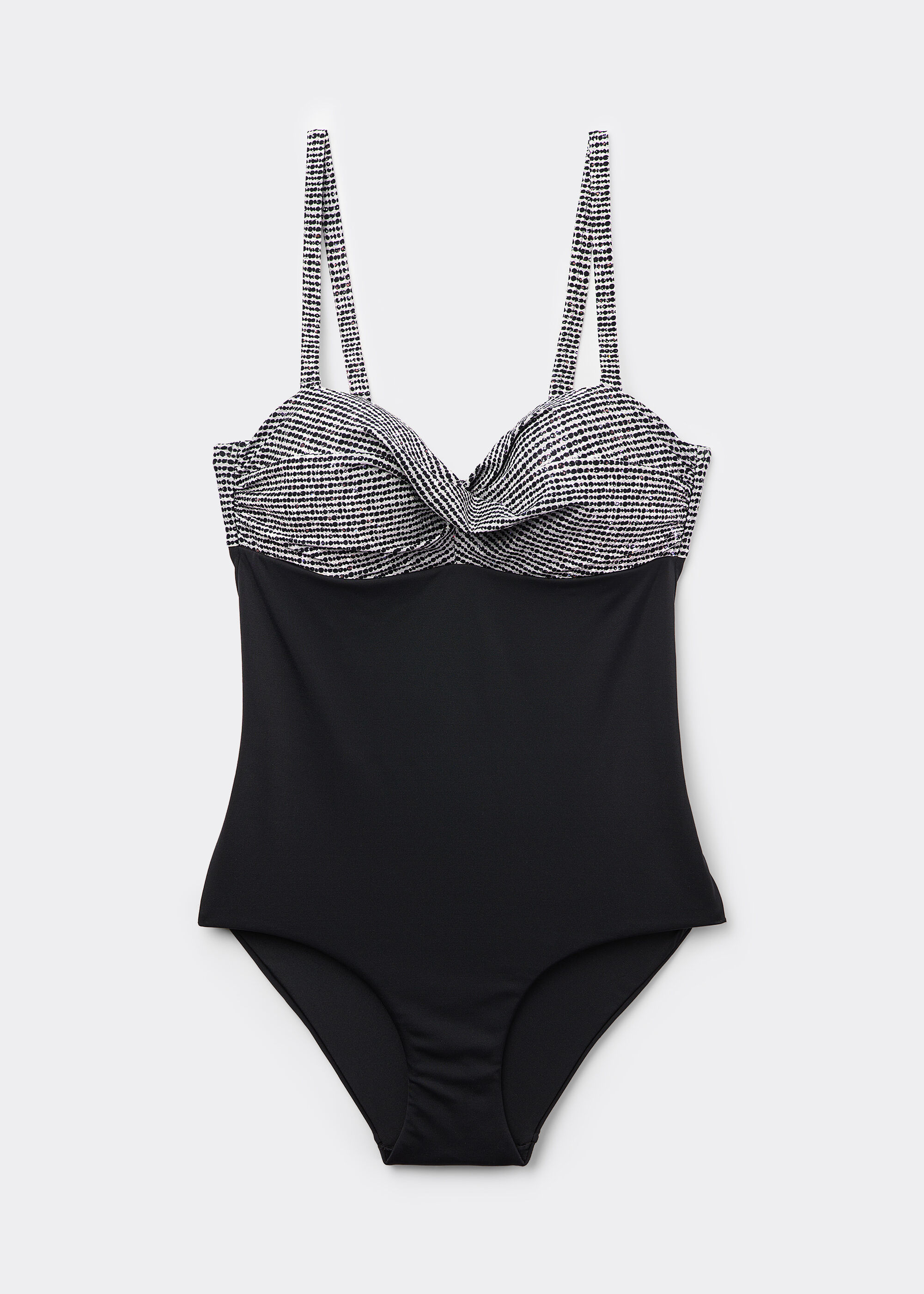 Maillot une pièce gainant Black Dots