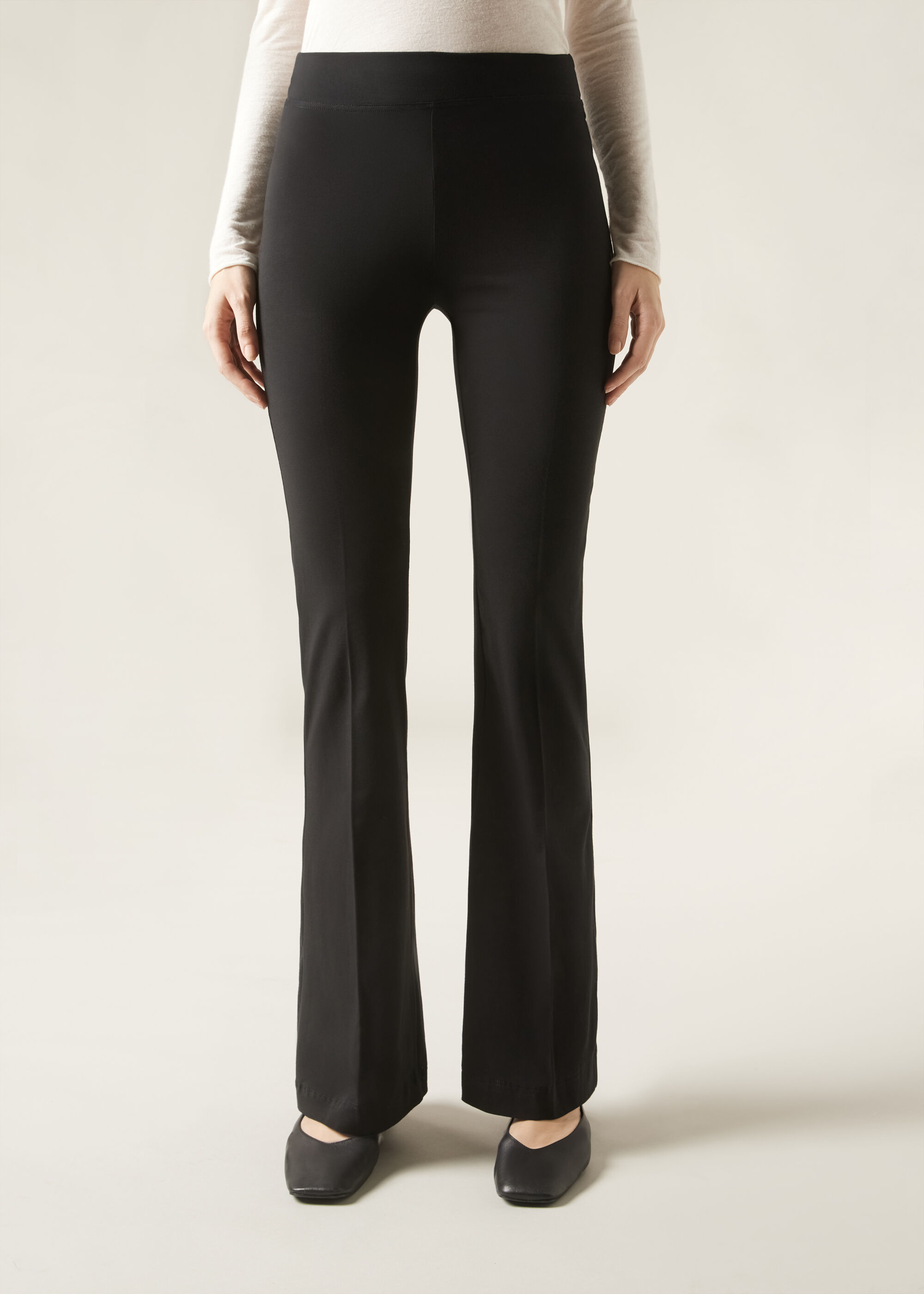 Flare Leggings aus Baumwolle Ultralight