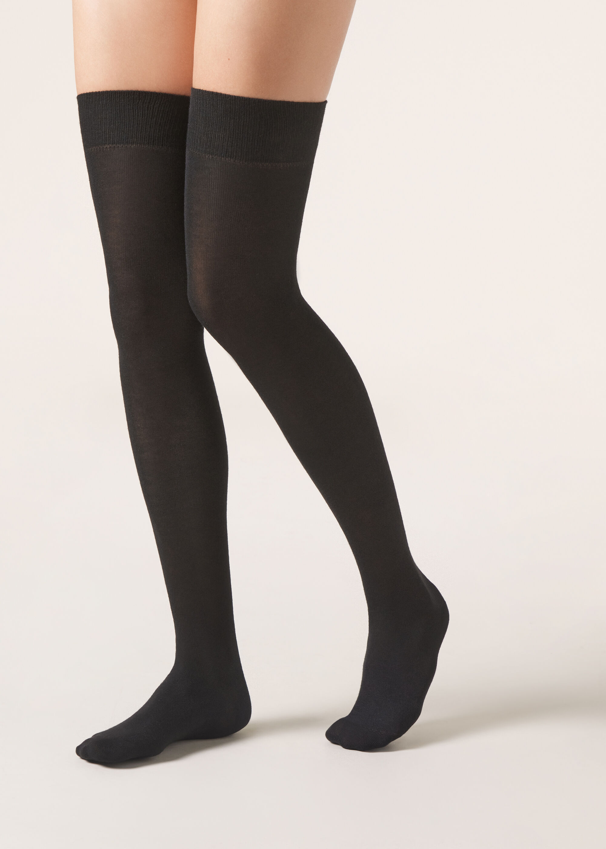 Over-the-Knee Socks with Cashmere