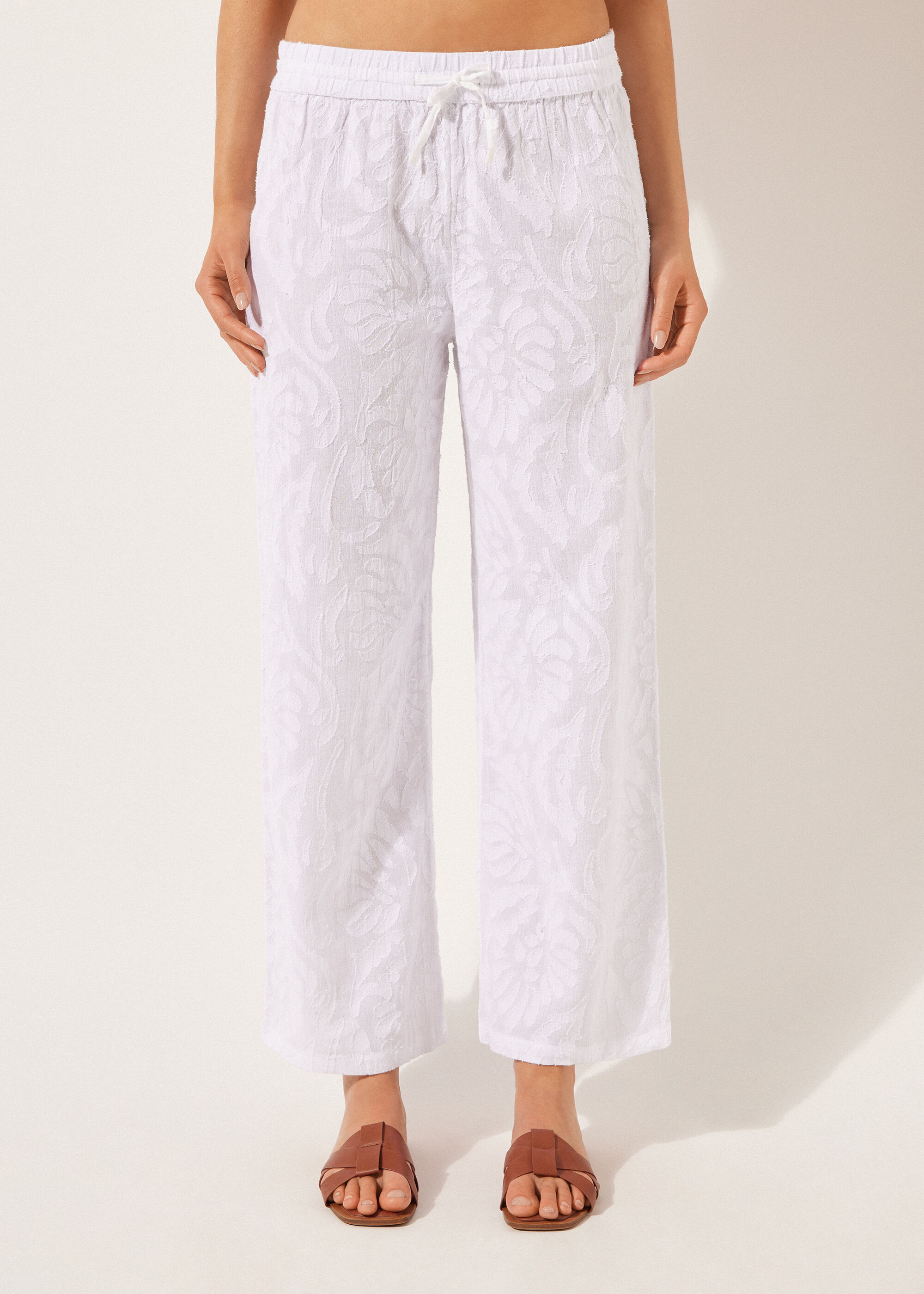 Jacquard Palazzo Trousers