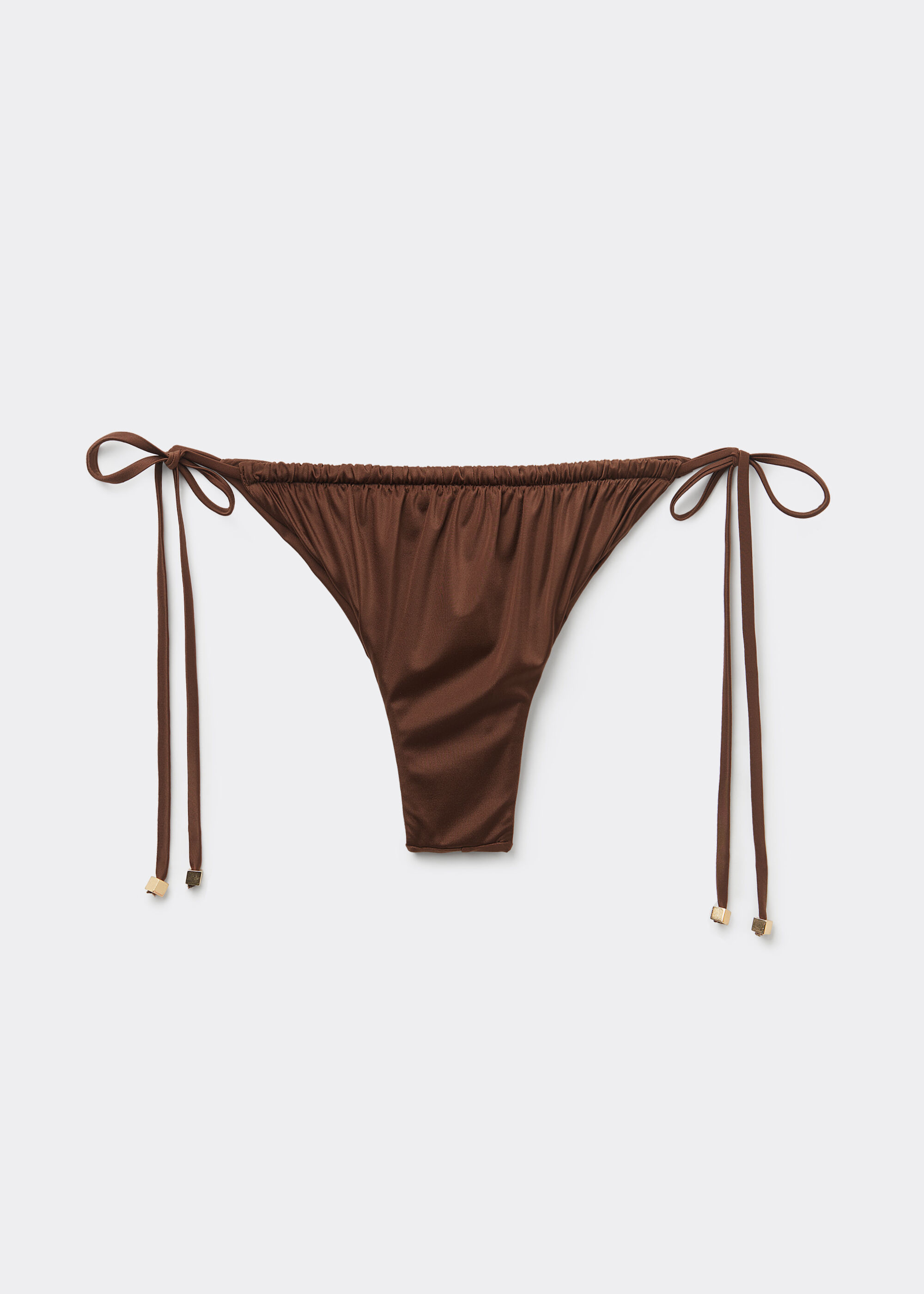 Bağcıklı Brazilian Bikini Altı Shiny Satin