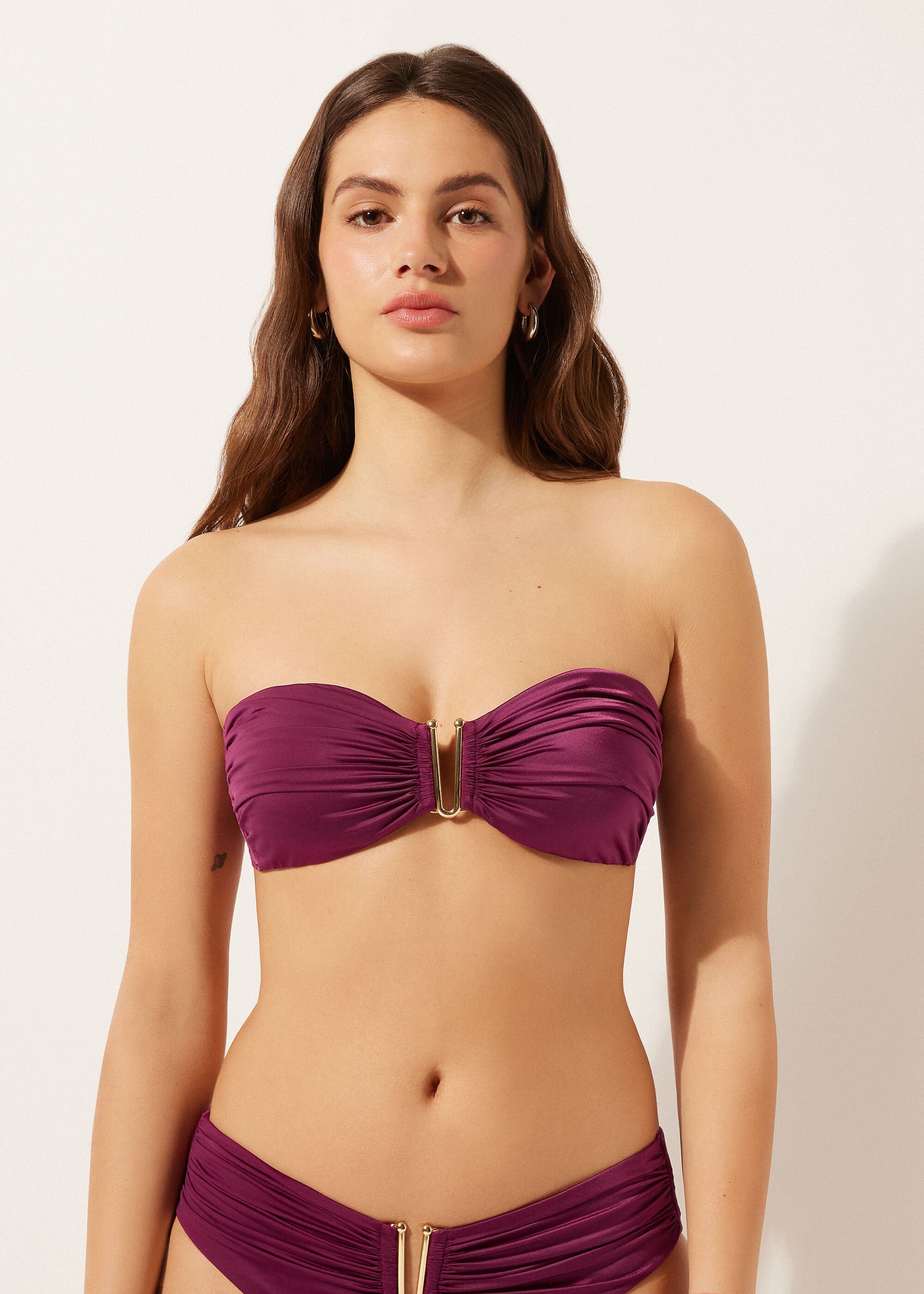 Hafif Dolgulu Bandeau Bikini Üstü Timeless Diva