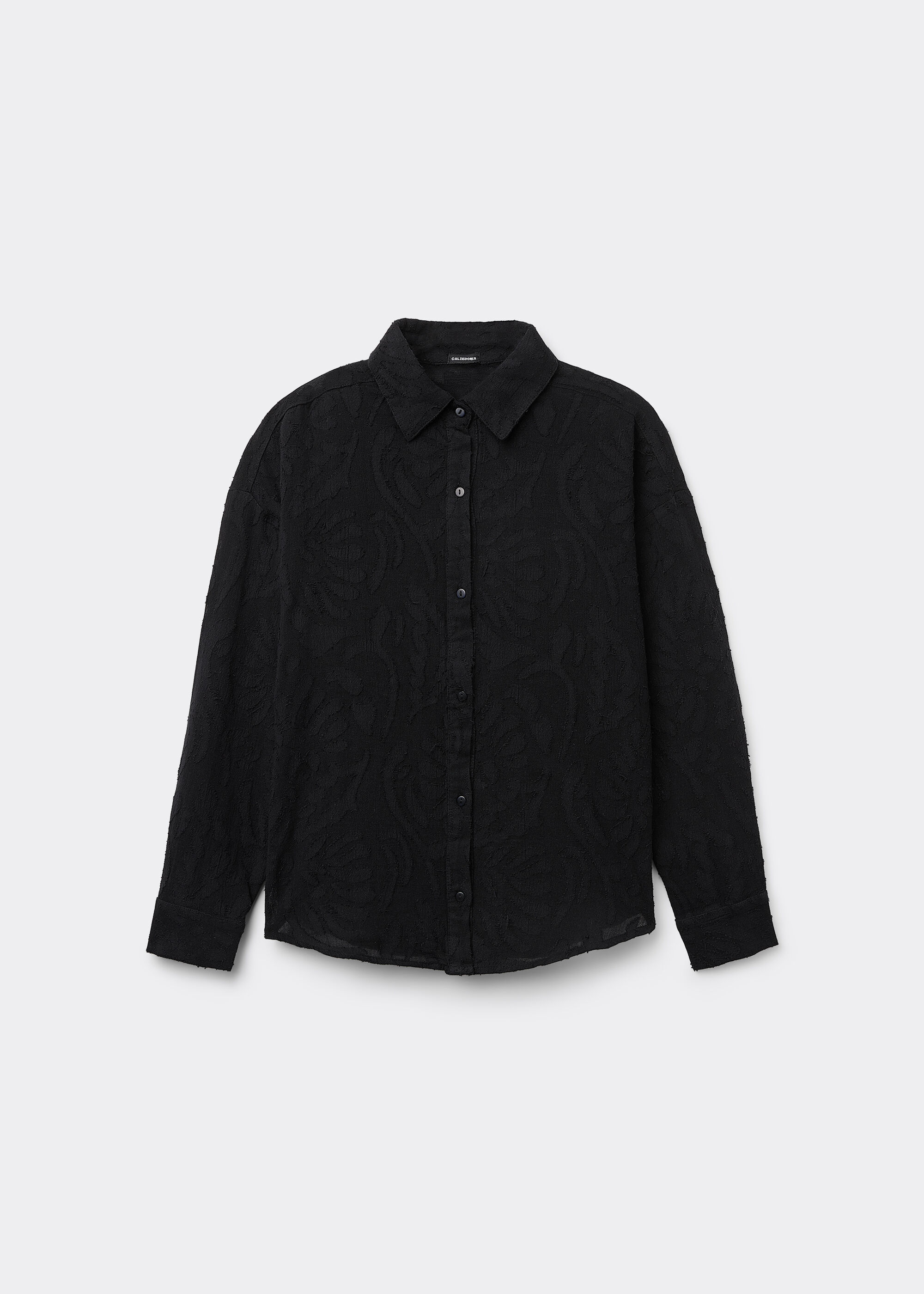 Kort Overhemd Jacquard
