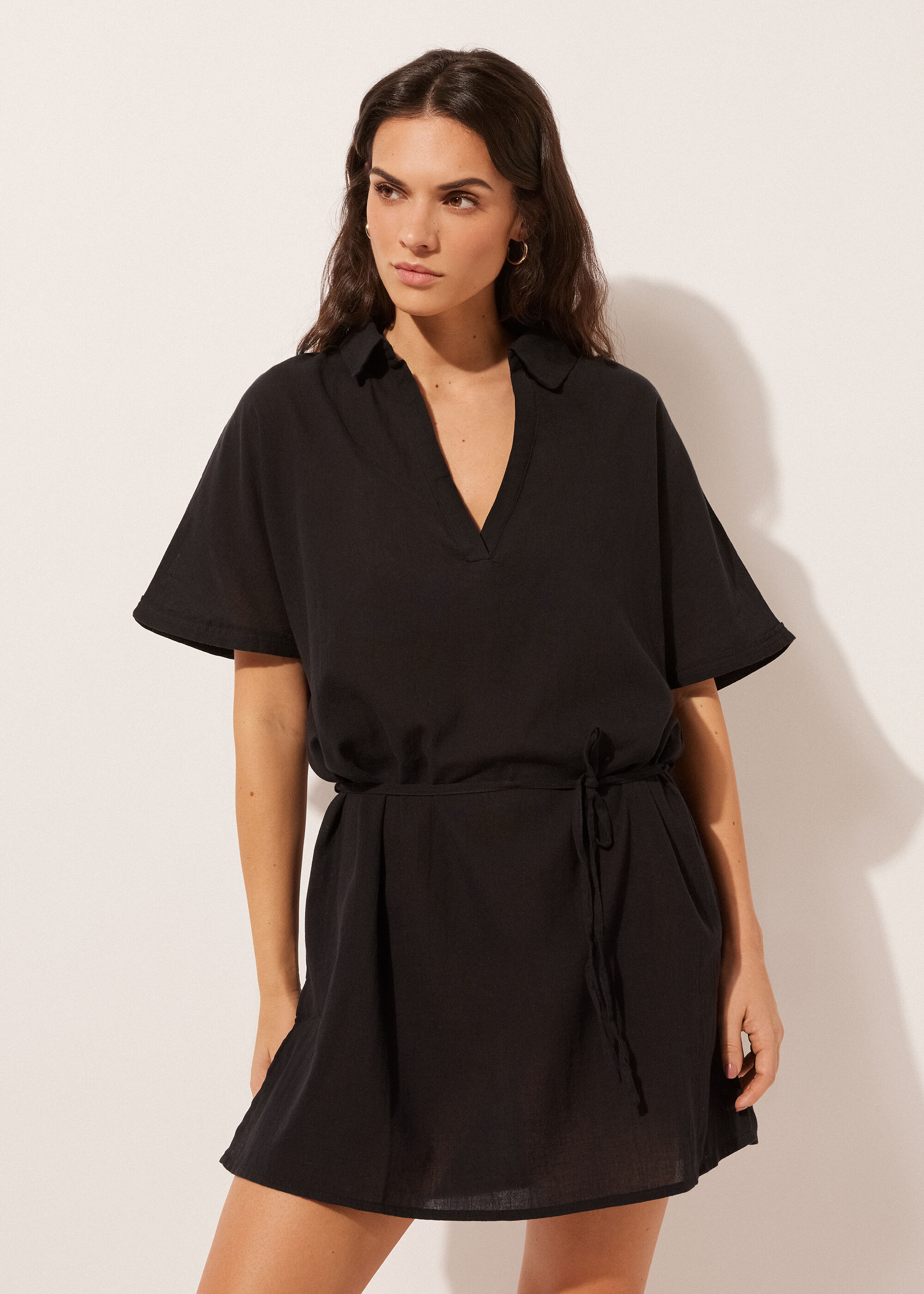 Short Drawstring Caftan