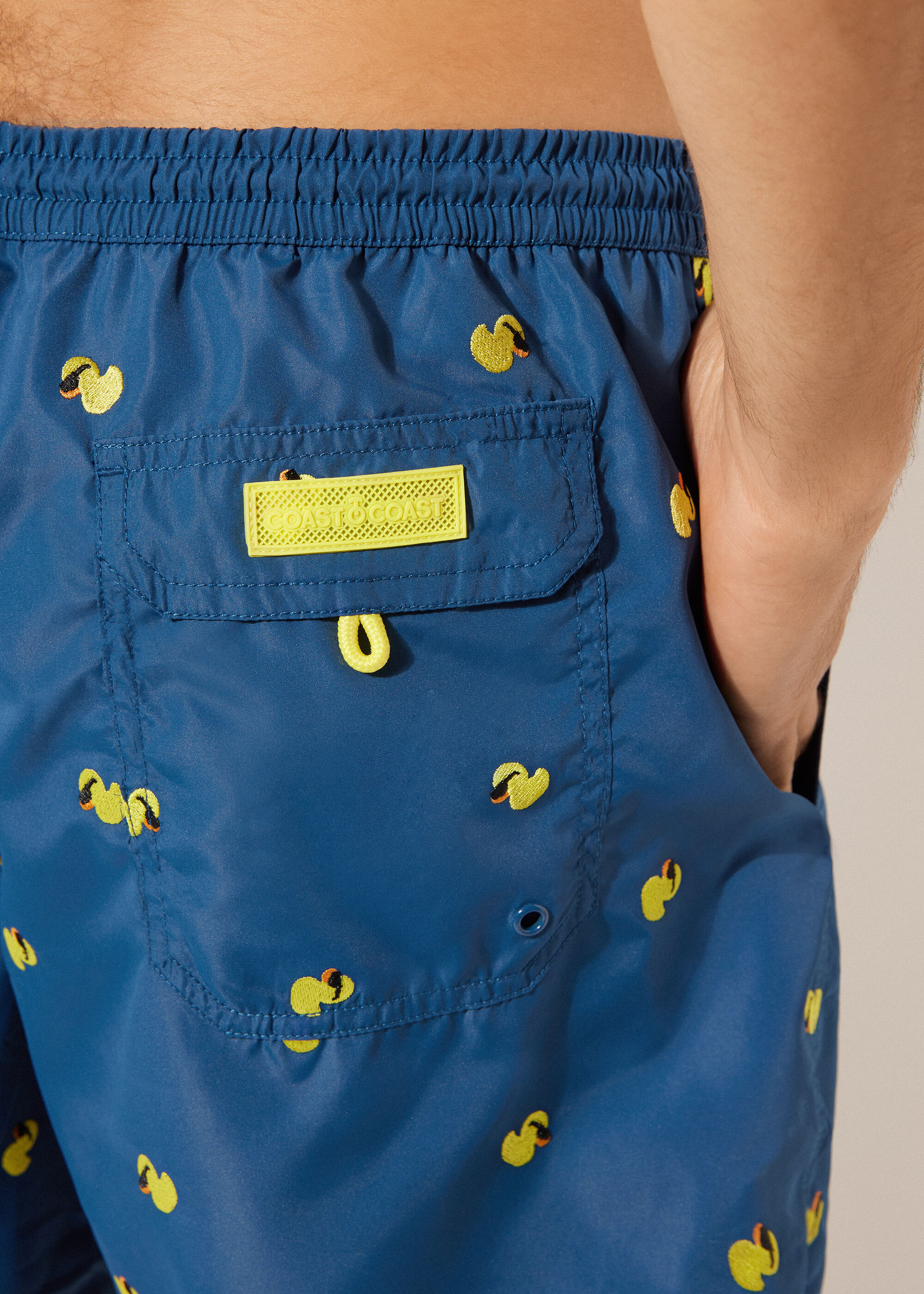 Men’s Patterned Boxer Swim Shorts Formentera