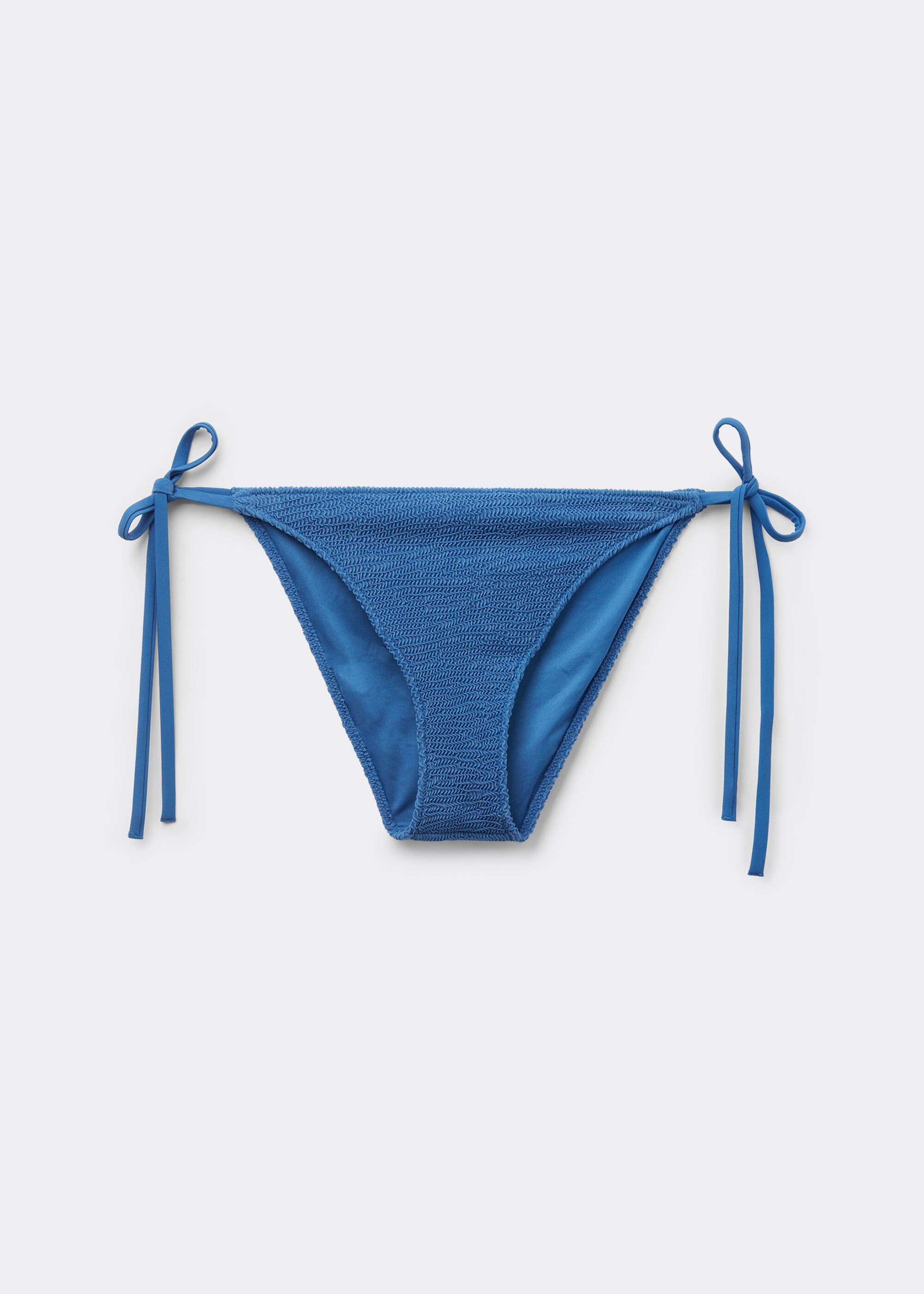 Tie Bikini Bottoms Crinkle Waves
