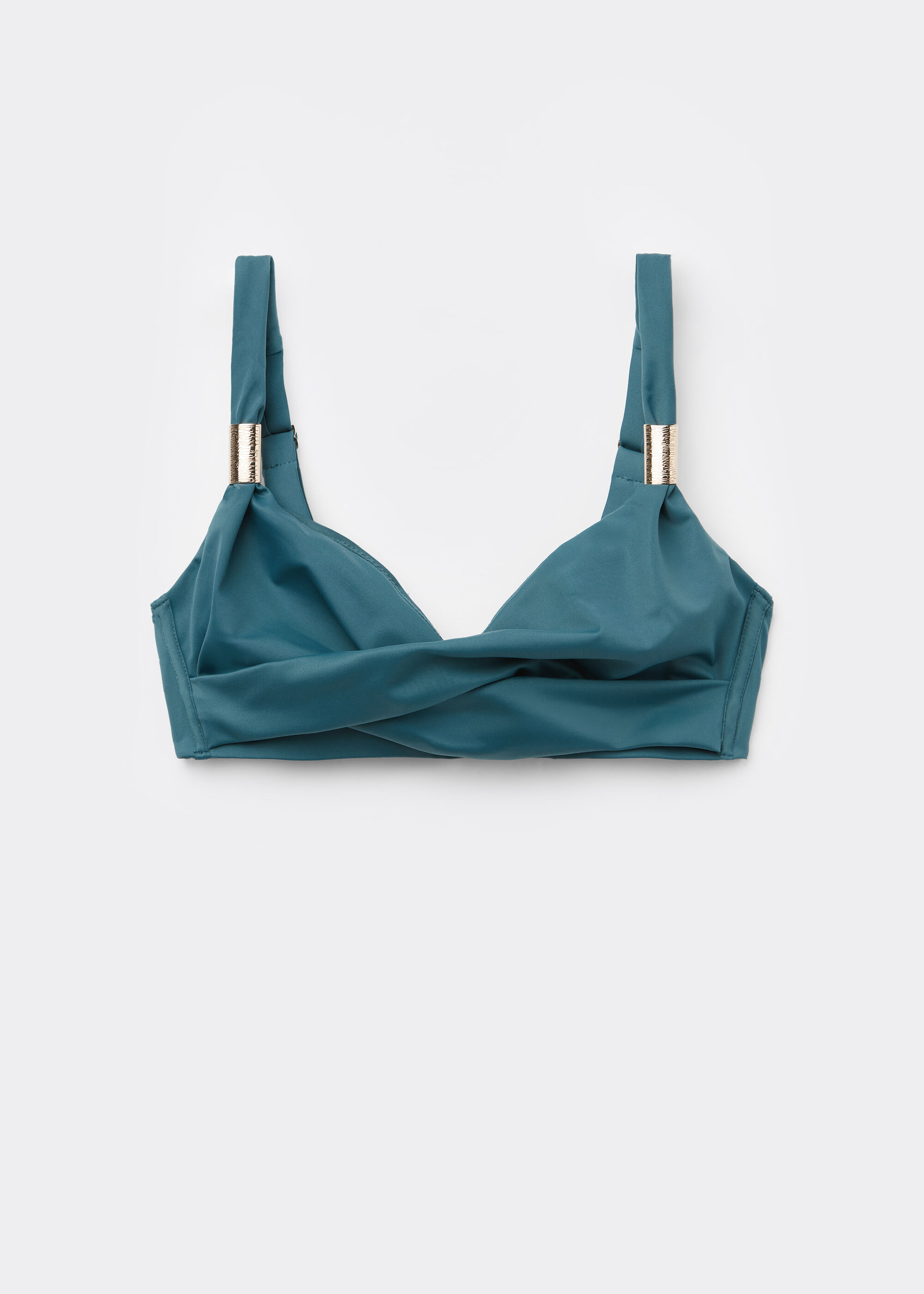 Triangel-Bikinioberteil mit Drapierung Scultura