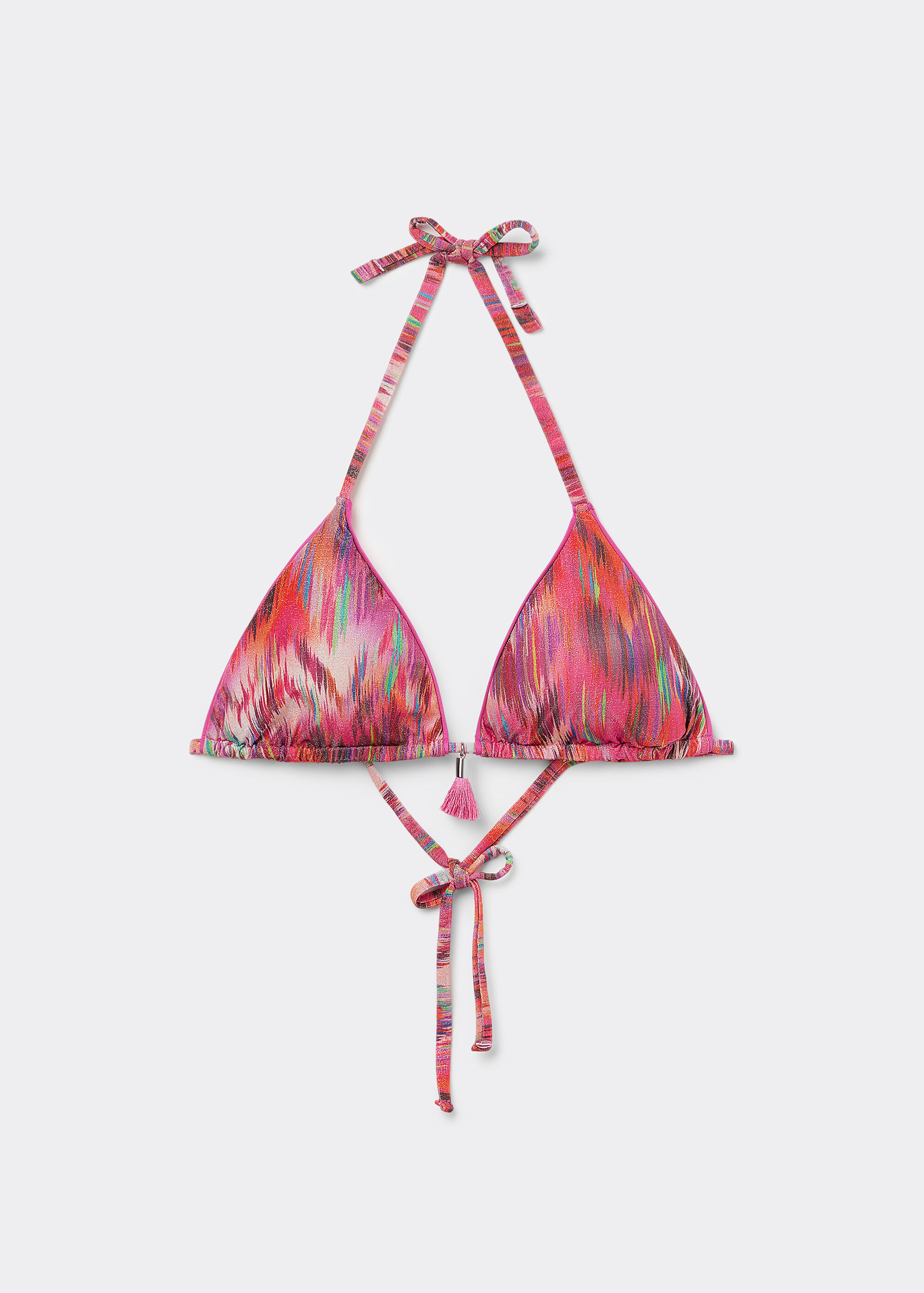 Triangel-Bikinioberteil Multicolor Ethnic
