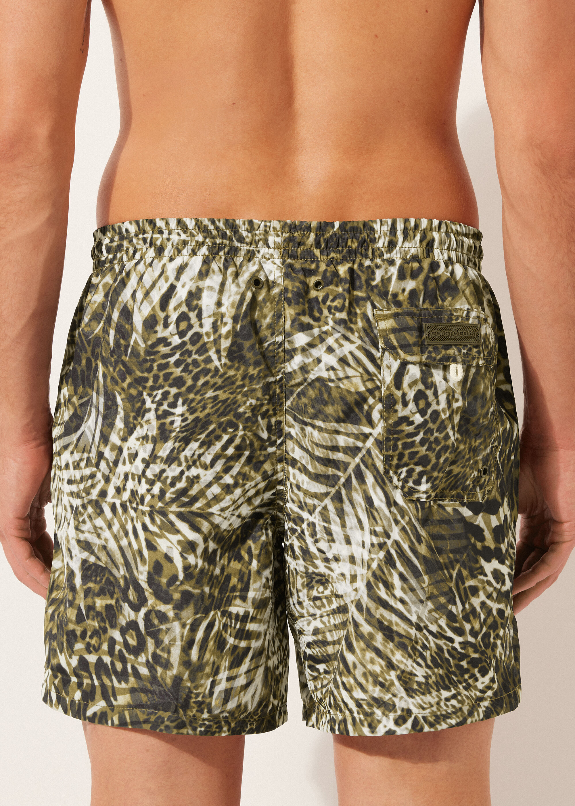 Men’s Patterned Boxer Swim Shorts Formentera