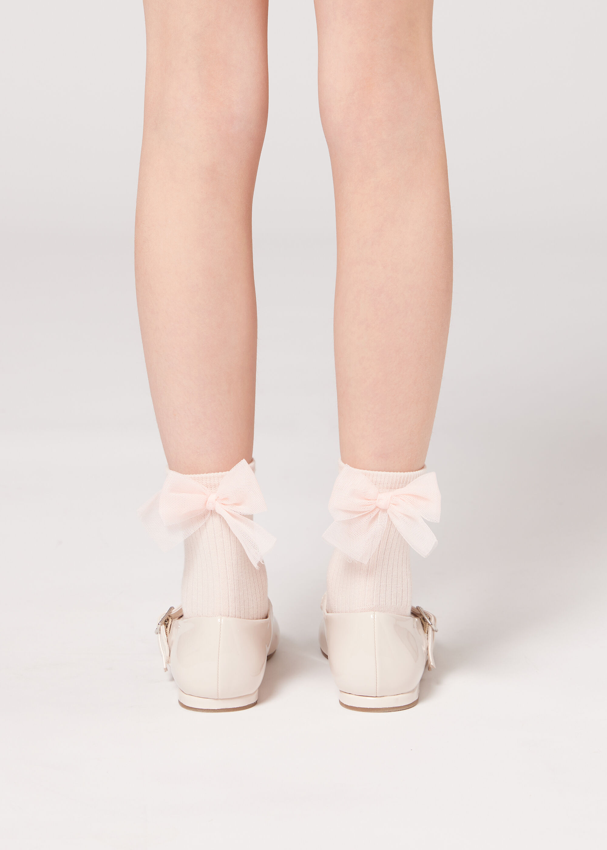 Girls’ Bow Short Socks