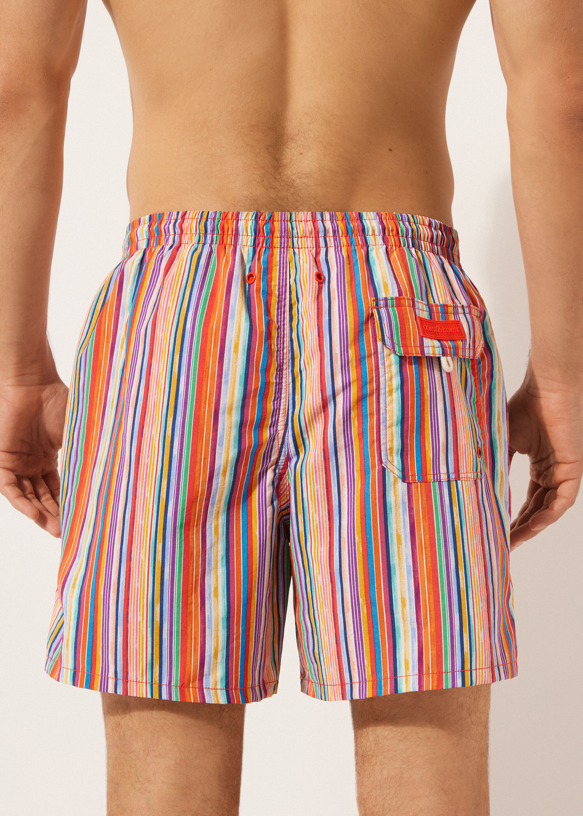 Men’s Patterned Boxer Swim Shorts Formentera