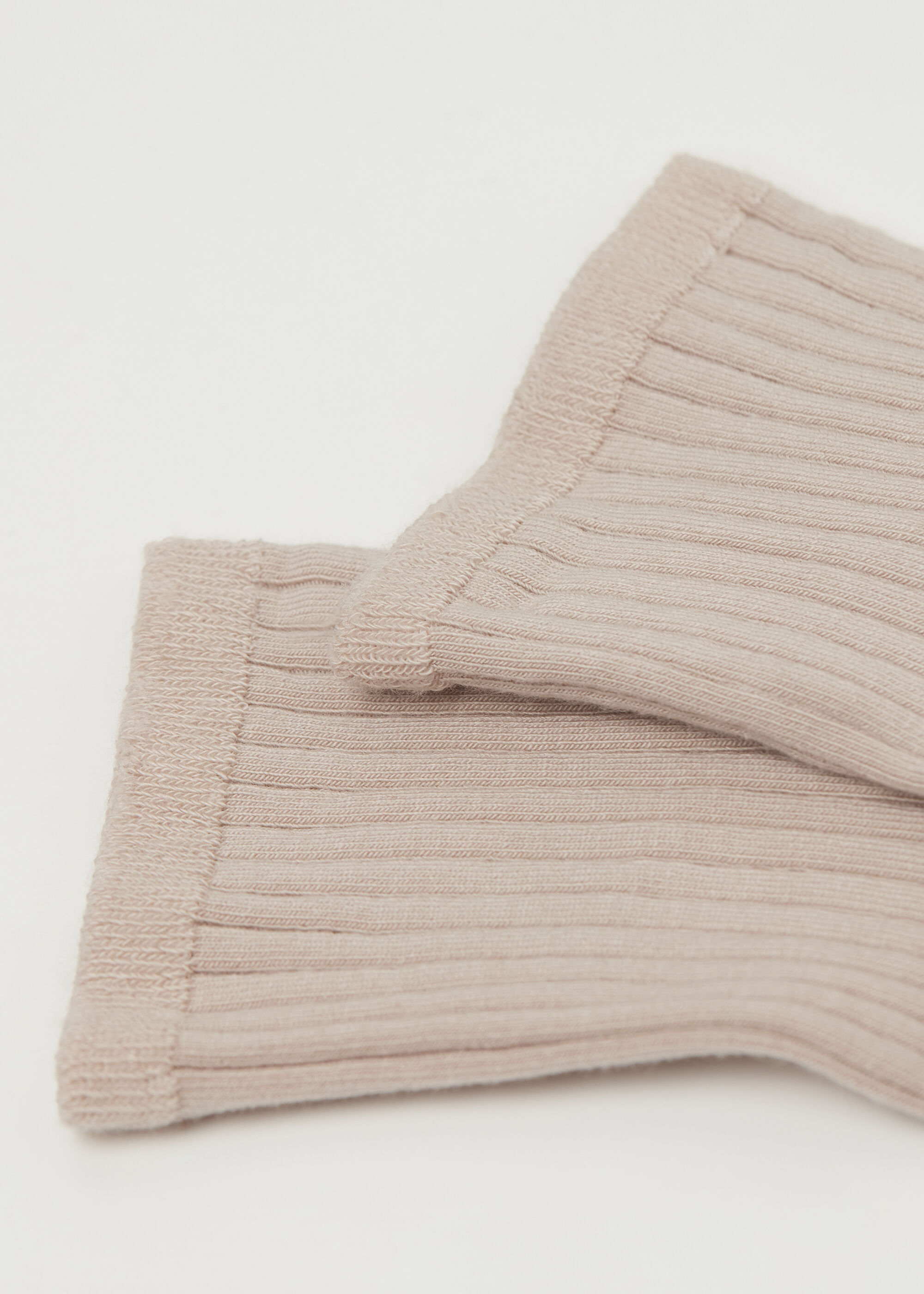 Calcetines de canalé cortos para mujer