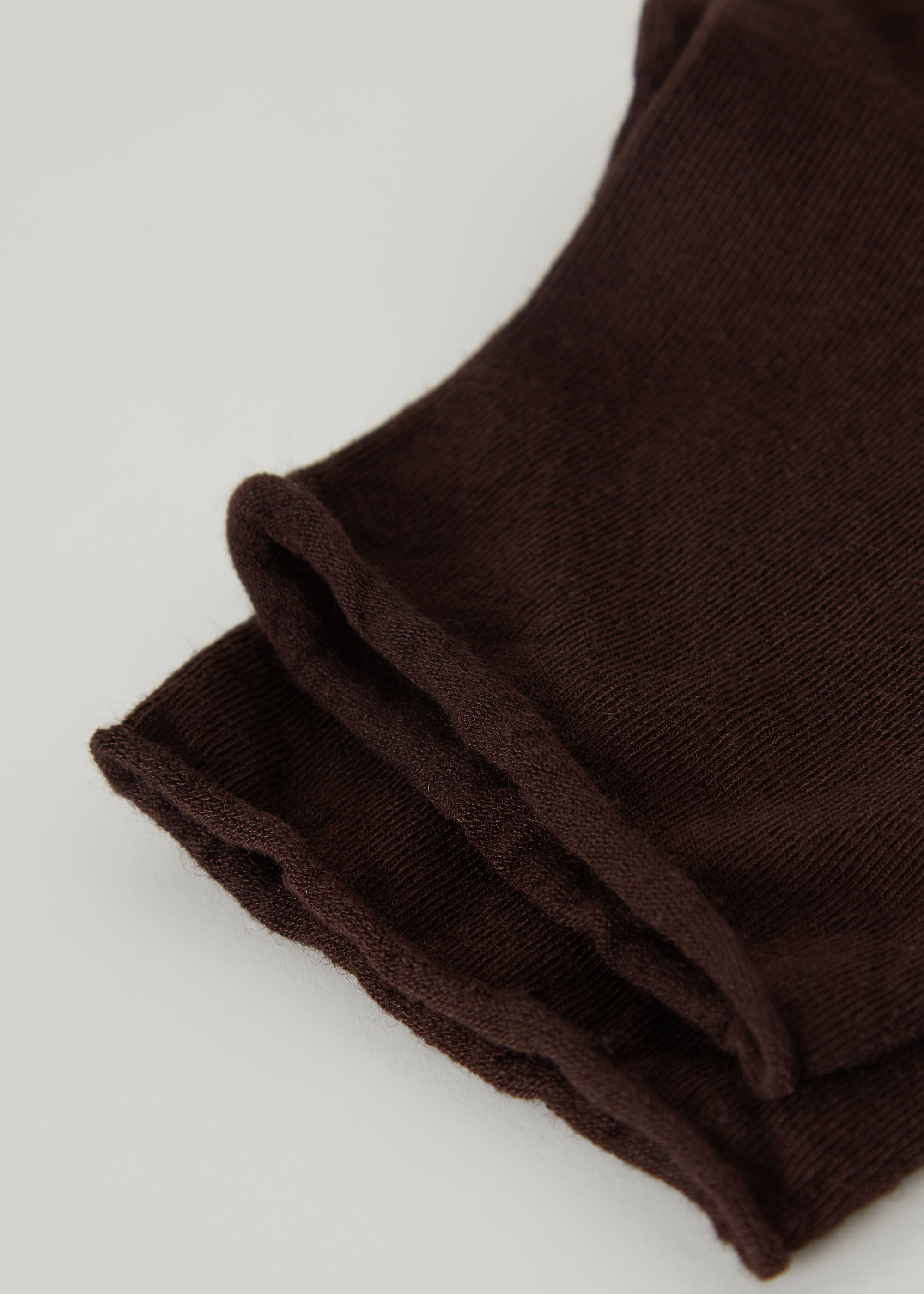 Calze Corte con Cashmere Senza Bordo