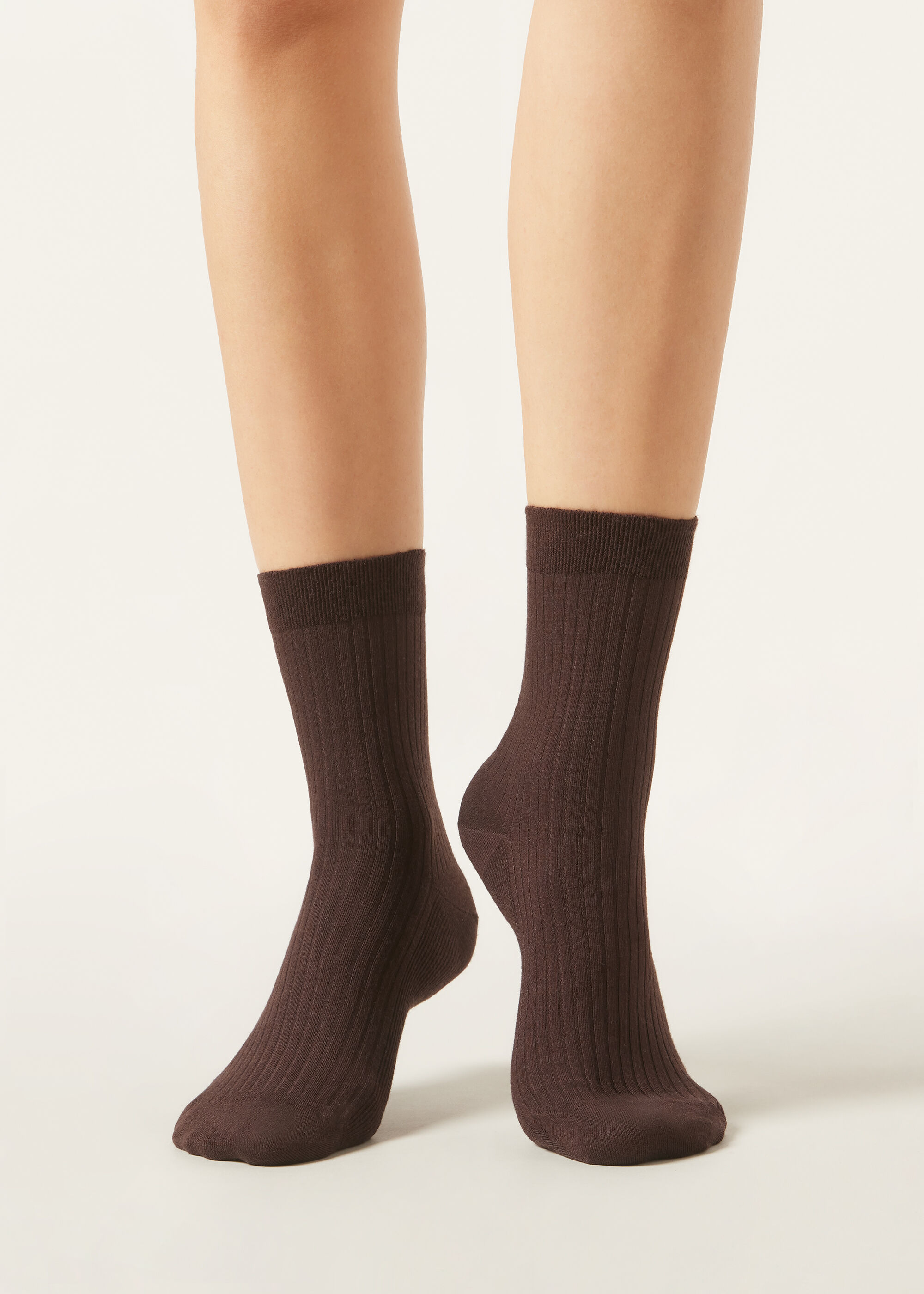 Calzini a Costine con Cashmere