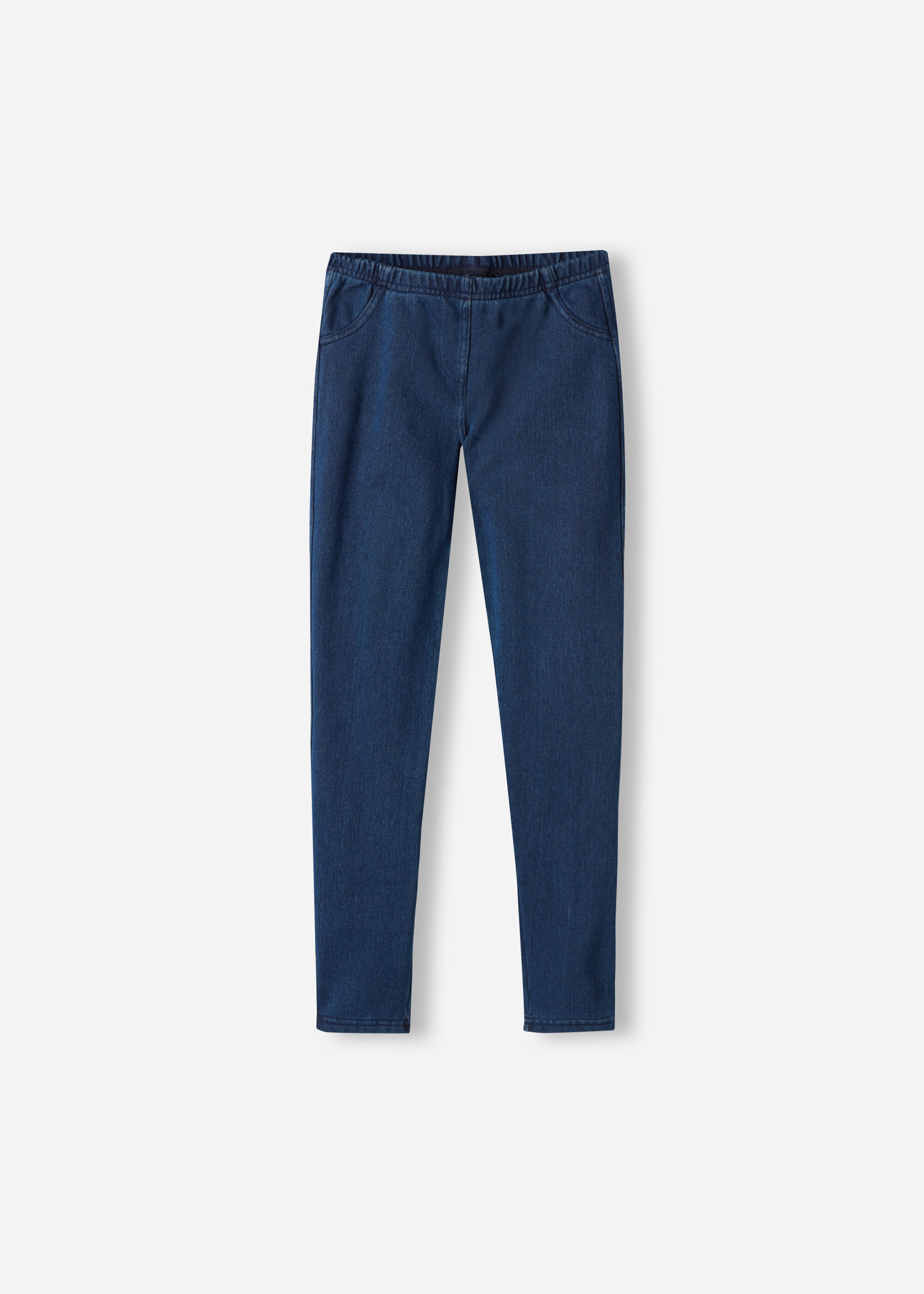 Dziewczęce Legginsy Termiczne z Denimu