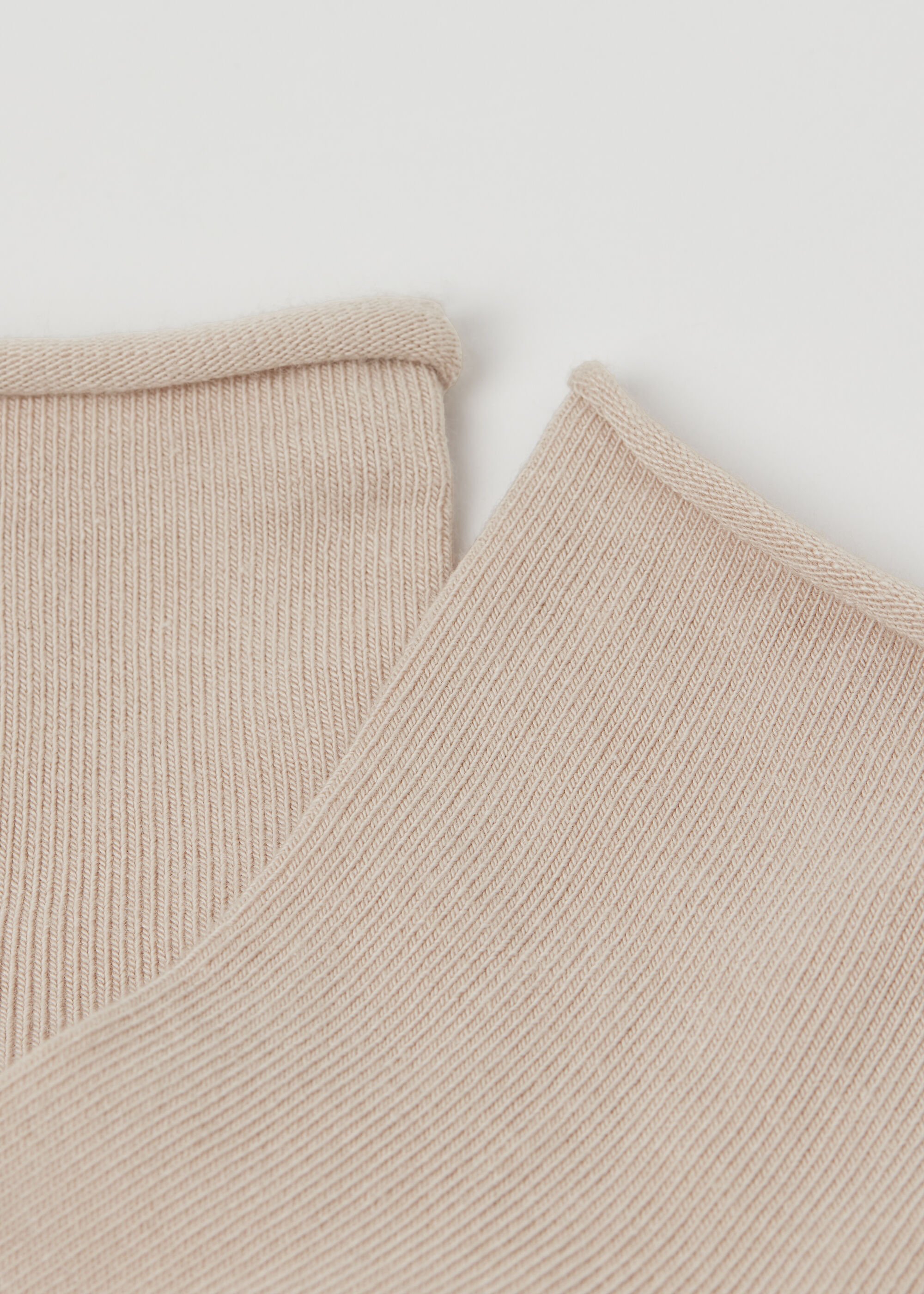 Chaussettes basses en coton sans bordure