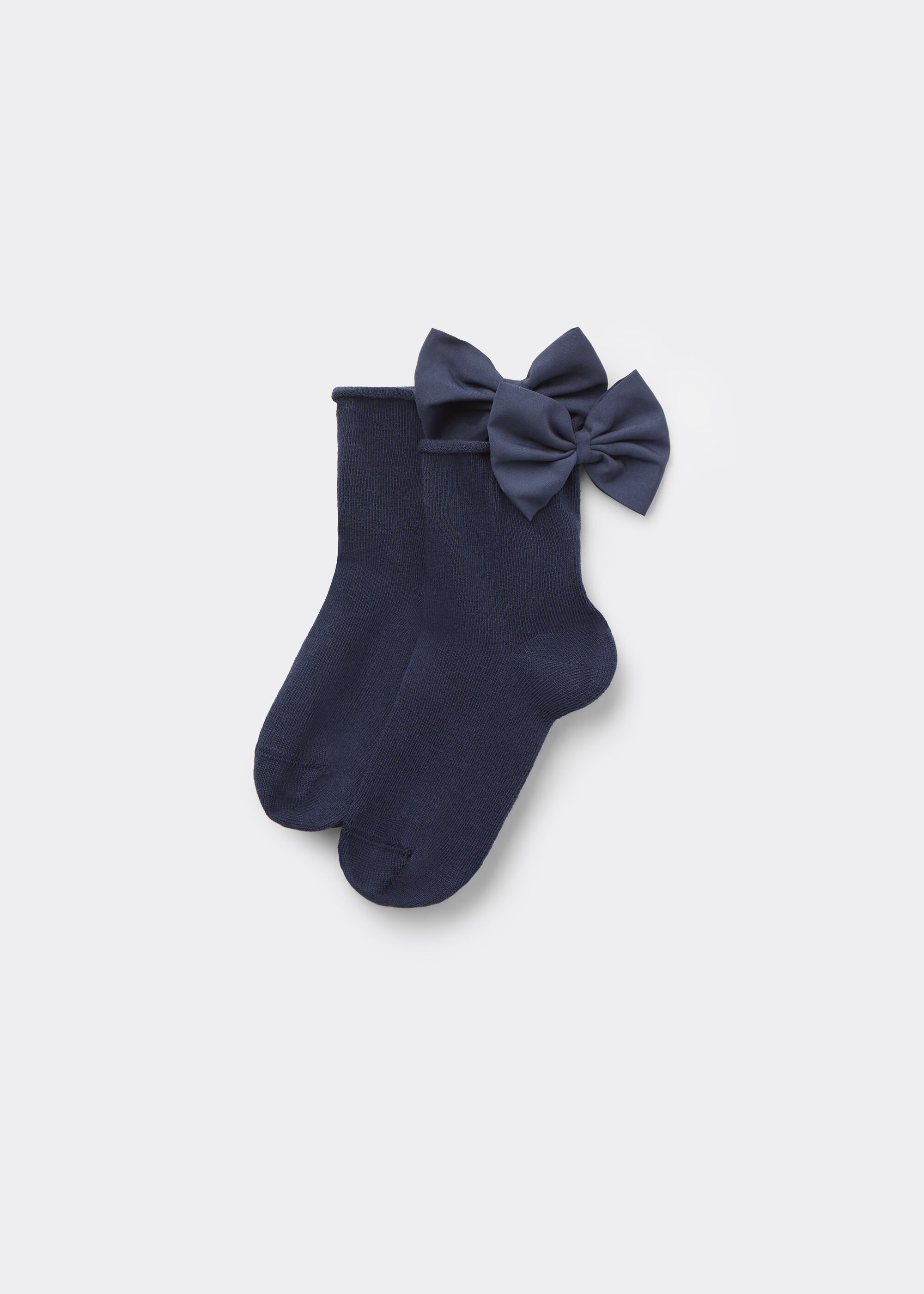 Kurze Socken mit Schleife für Mädchen