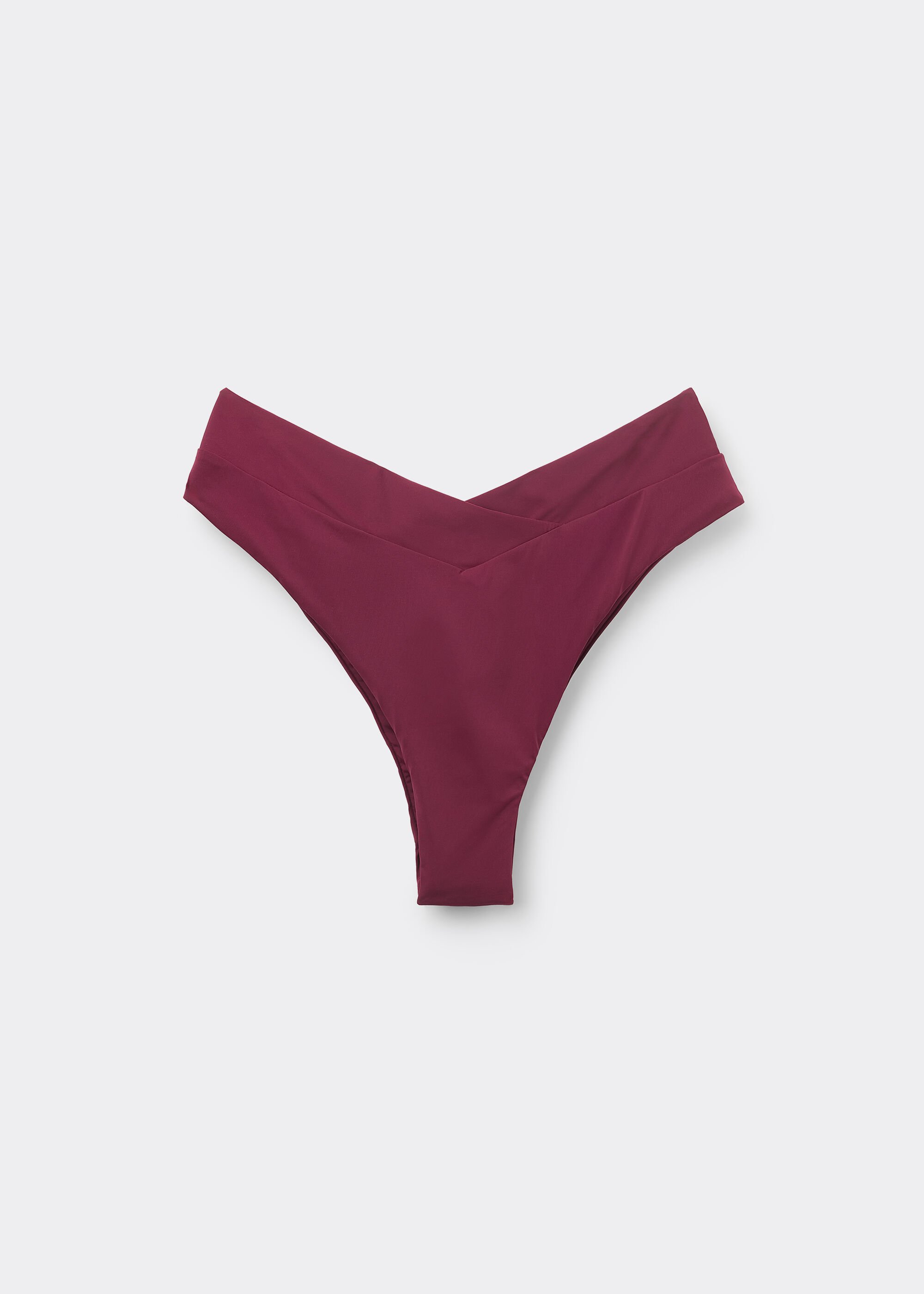 V Şekilli Yüksek Bel Brazilian Bikini Altı Indonesia