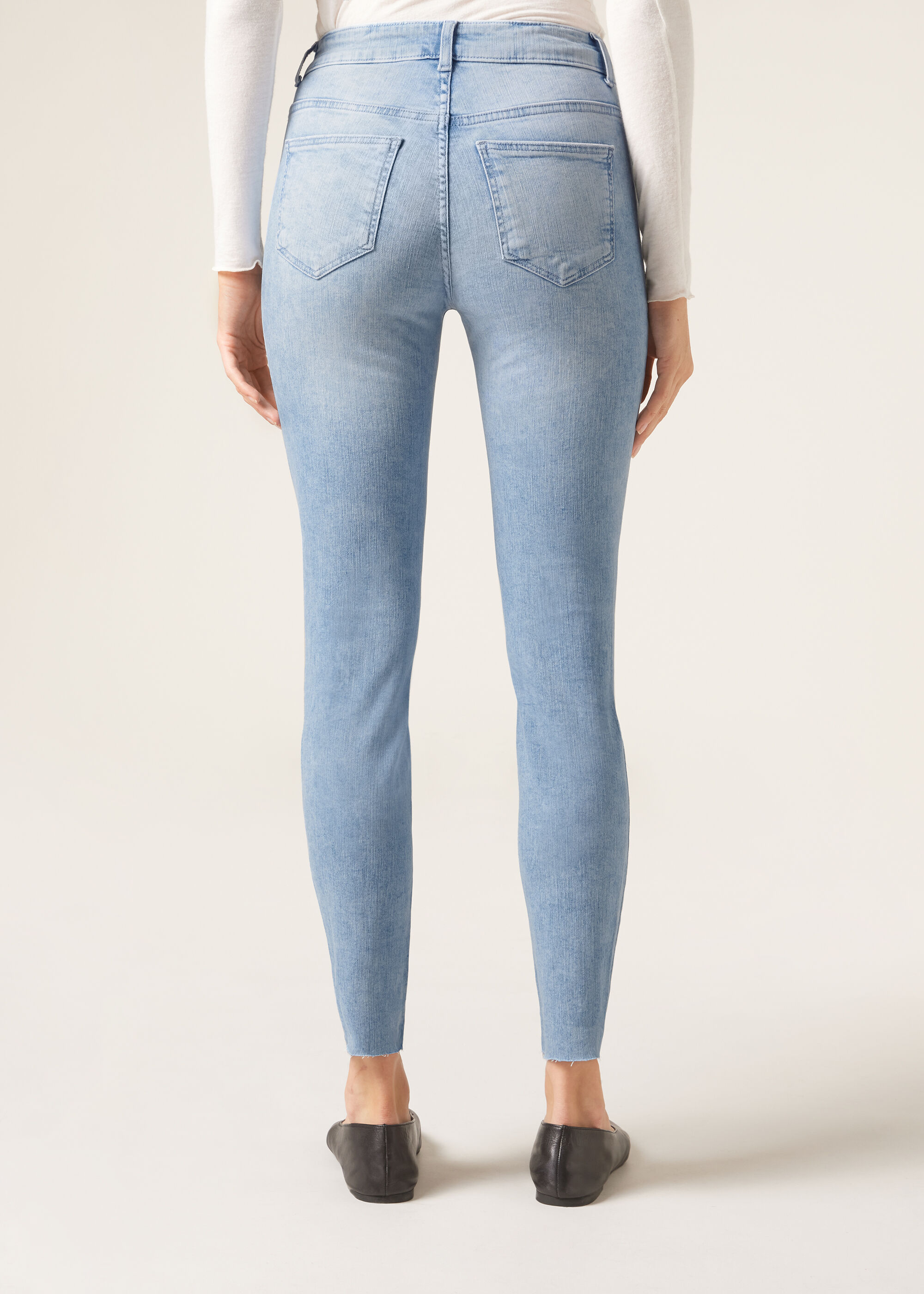 Super-Skinny Jeans with Buttons