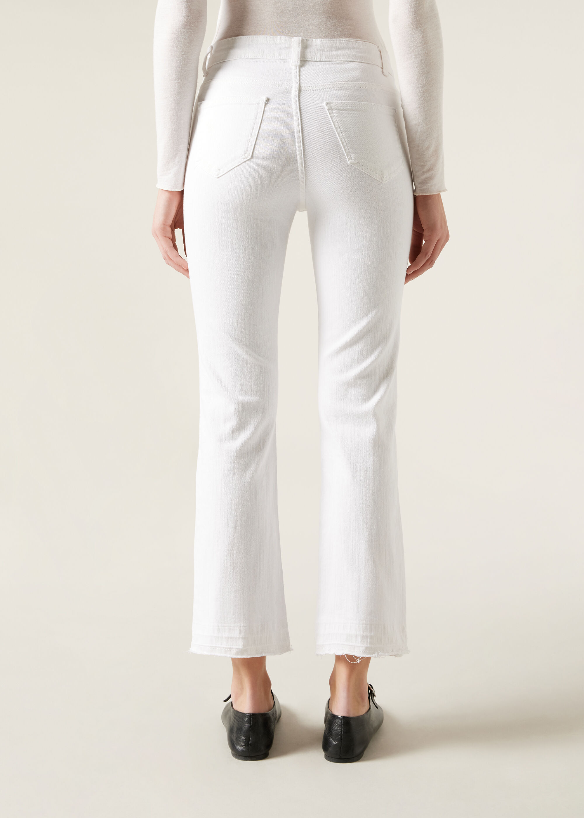 Cropped Flared Jeans