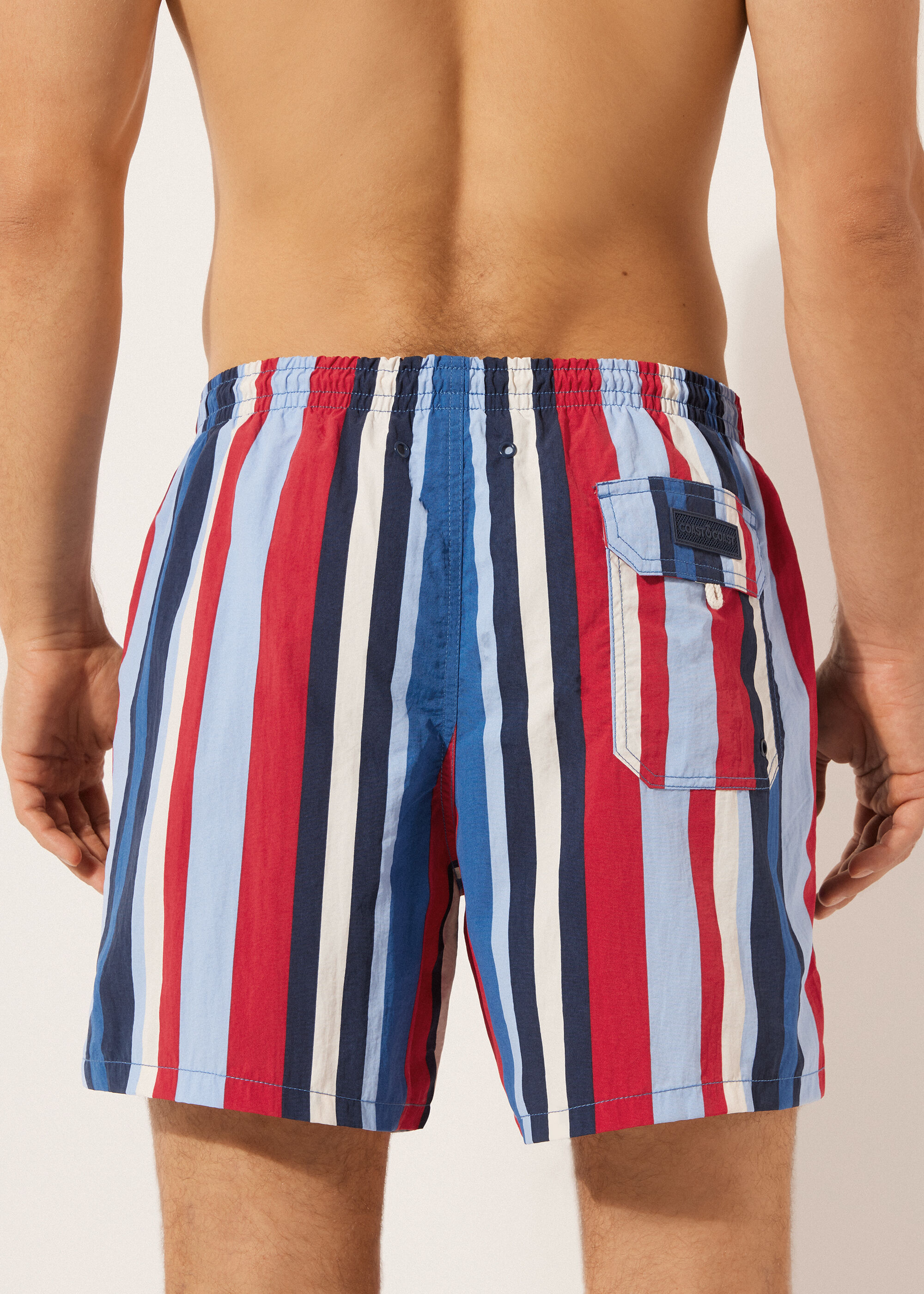 Men’s Patterned Boxer Swim Shorts Formentera