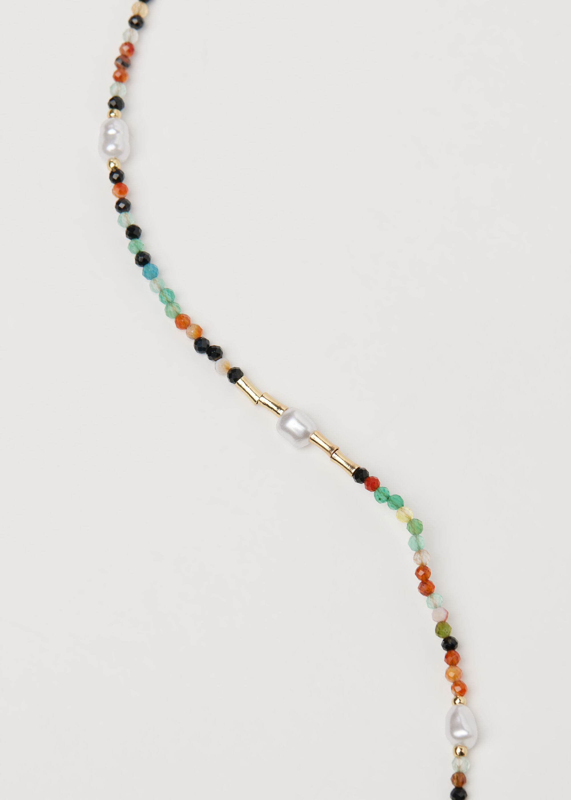 Gemstone and Pearl Body Chain