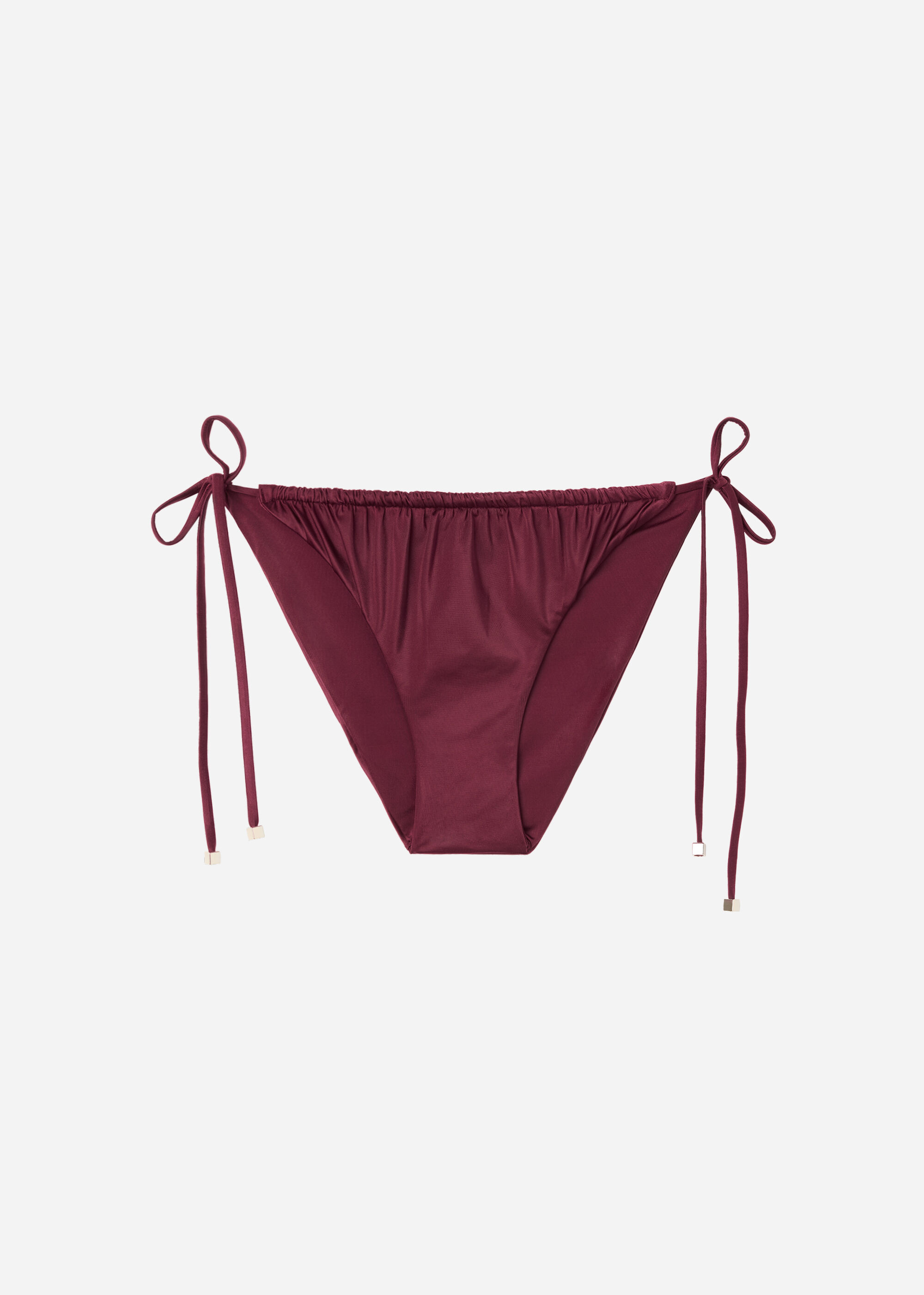 String Swimsuit Bottom Shiny Satin