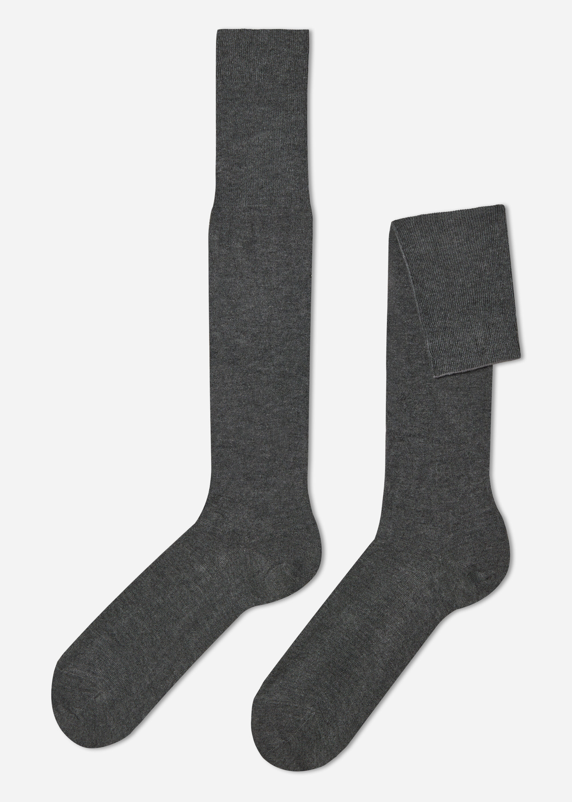 Lange Herrensocken mit Cashmere