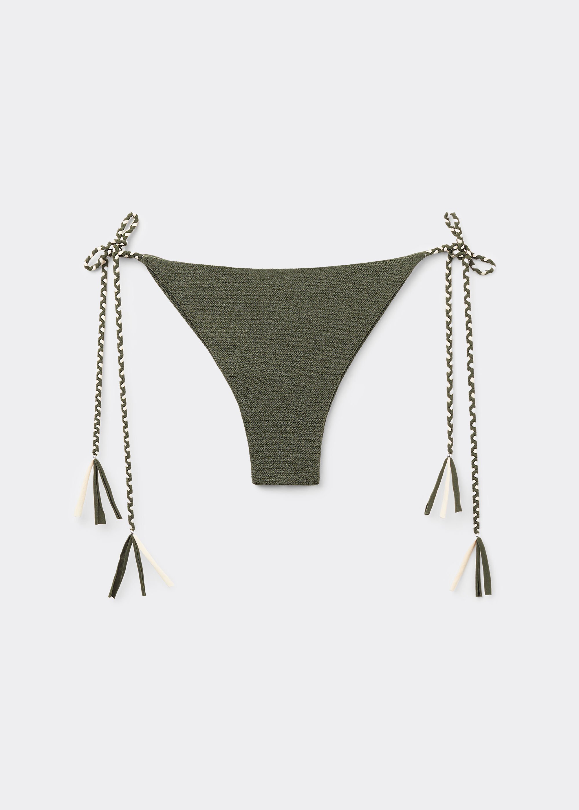Braziliaanse Bikinislip met Bandjes Crinkle Twist