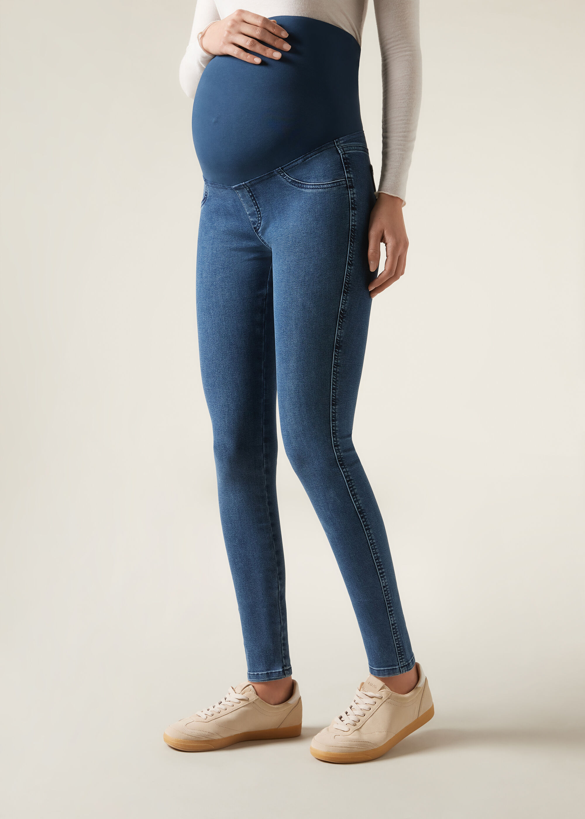 Legging en jean prémaman
