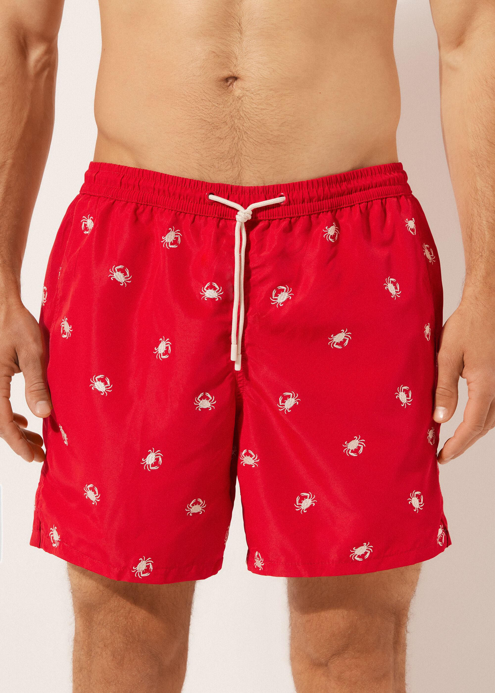 Men’s Patterned Boxer Swim Shorts Formentera