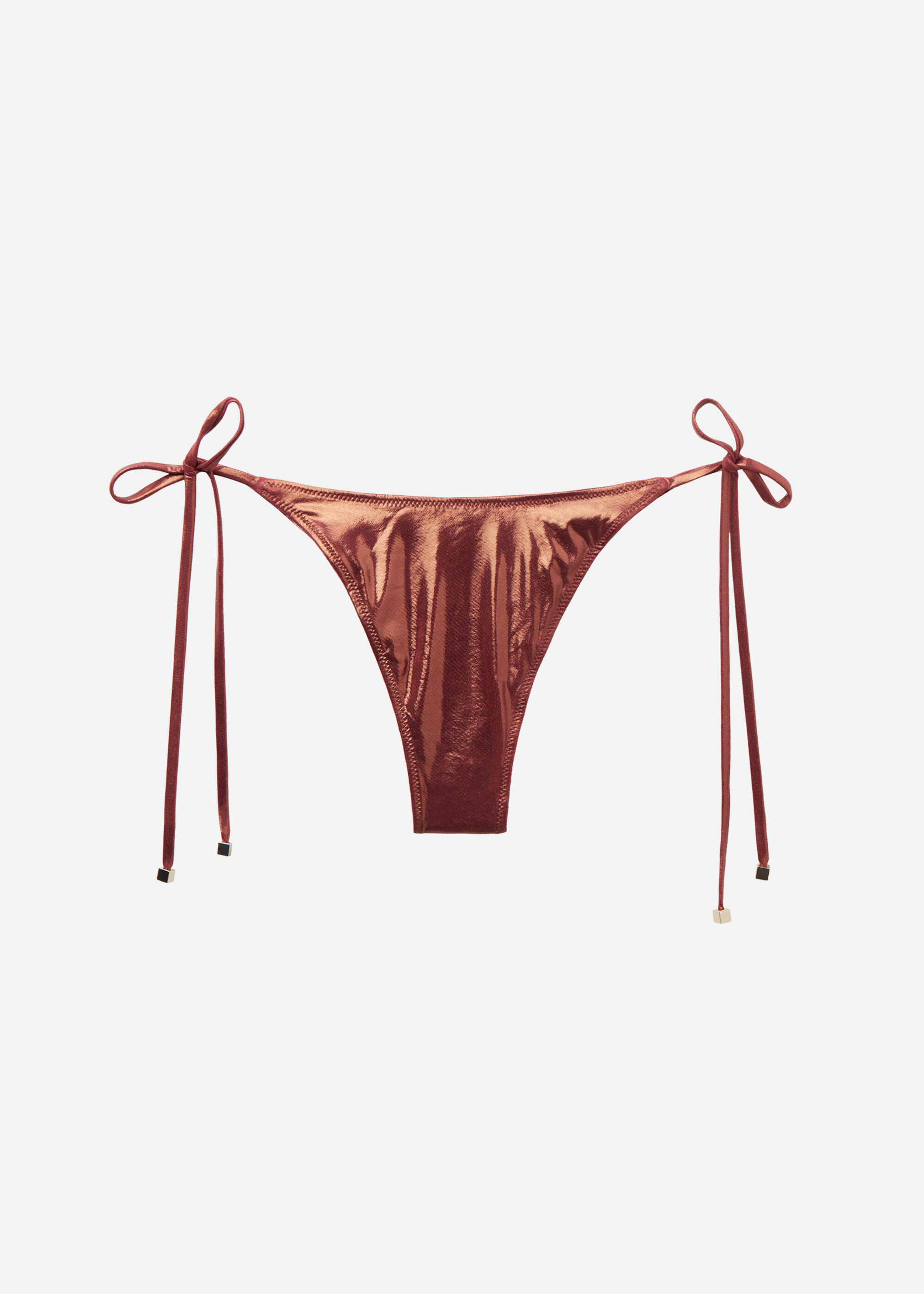 Brazyliany wiązane dół od kostiumu Metallic Skin
