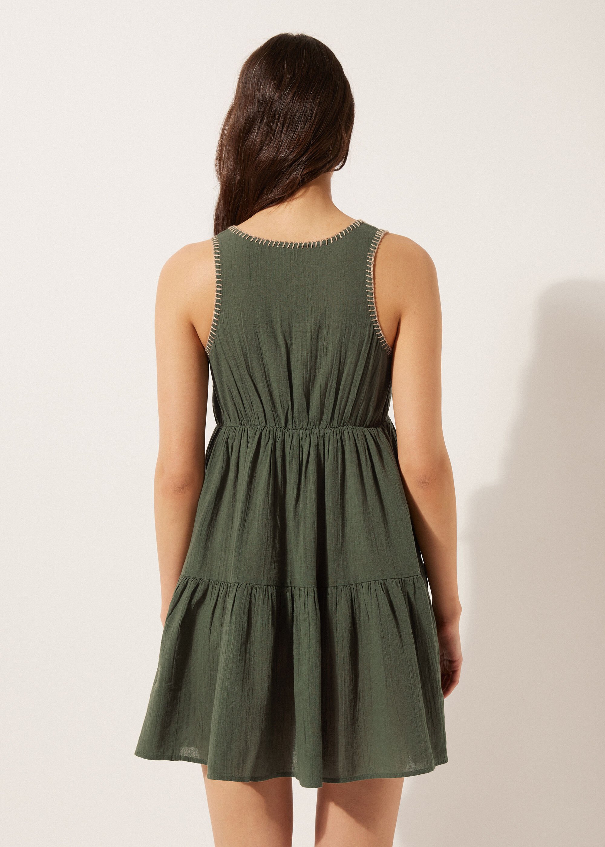 Embroidered Short Dress