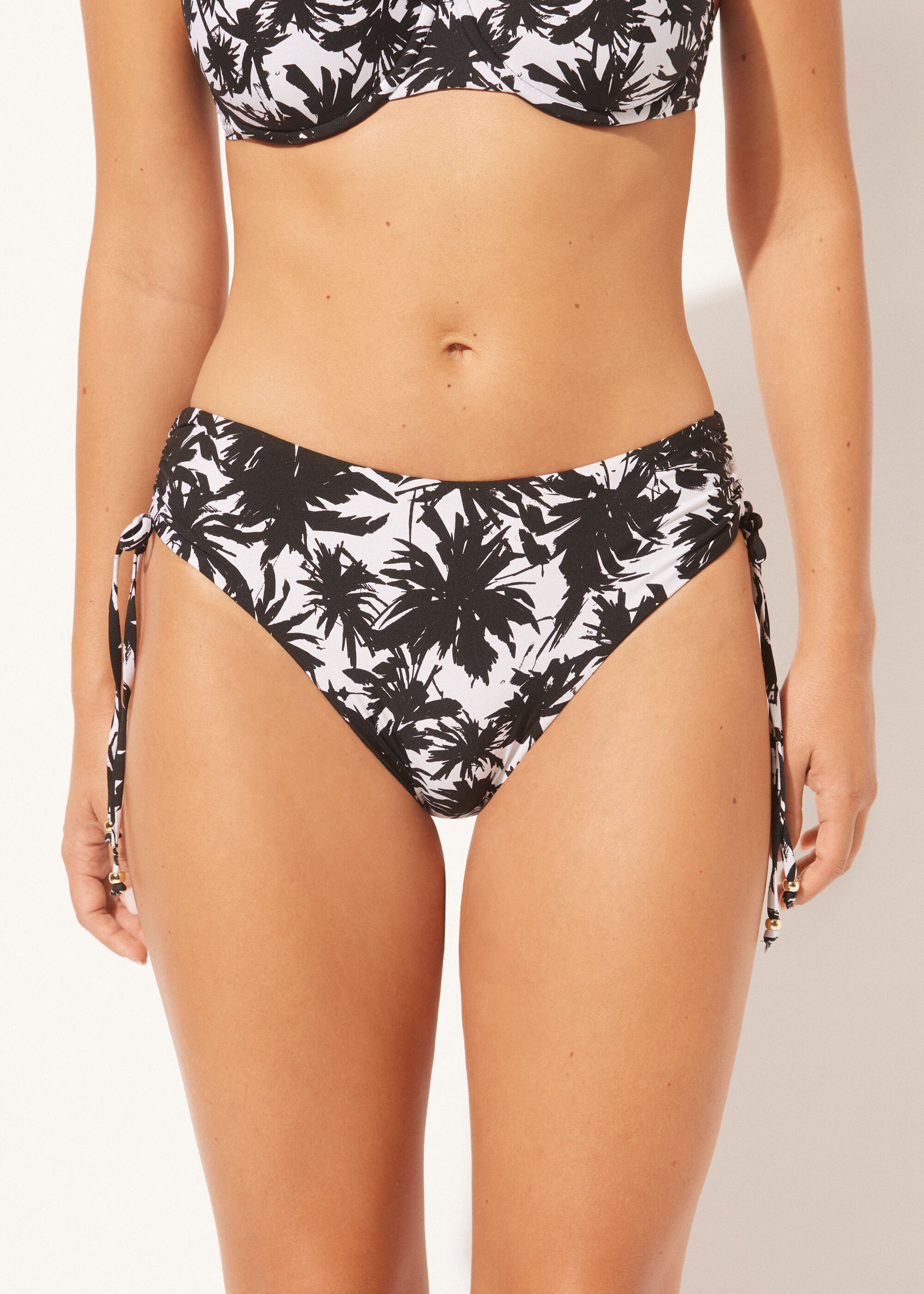 Bikinihose mit hohem Bund Palms