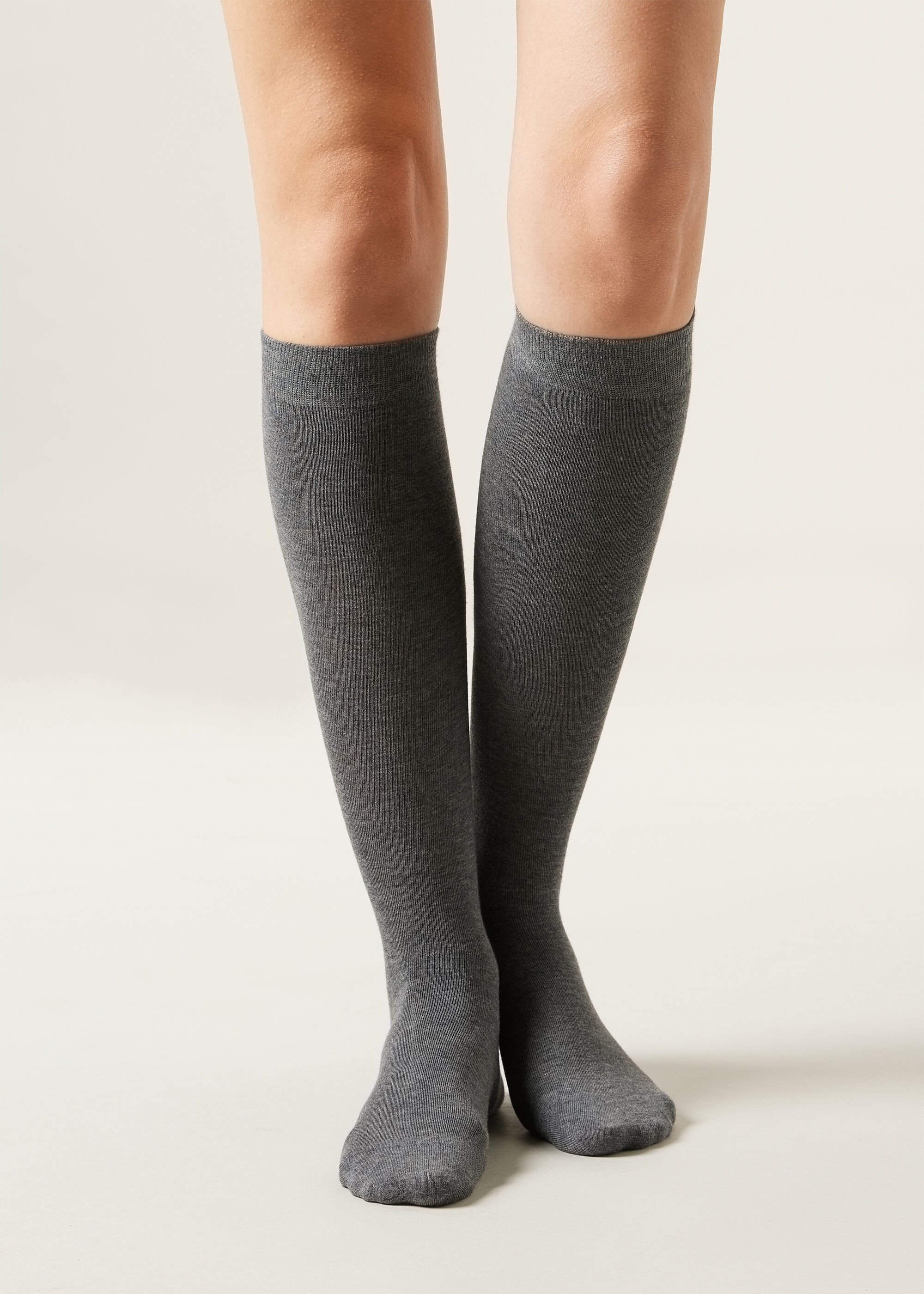 Long Satin Cotton Socks