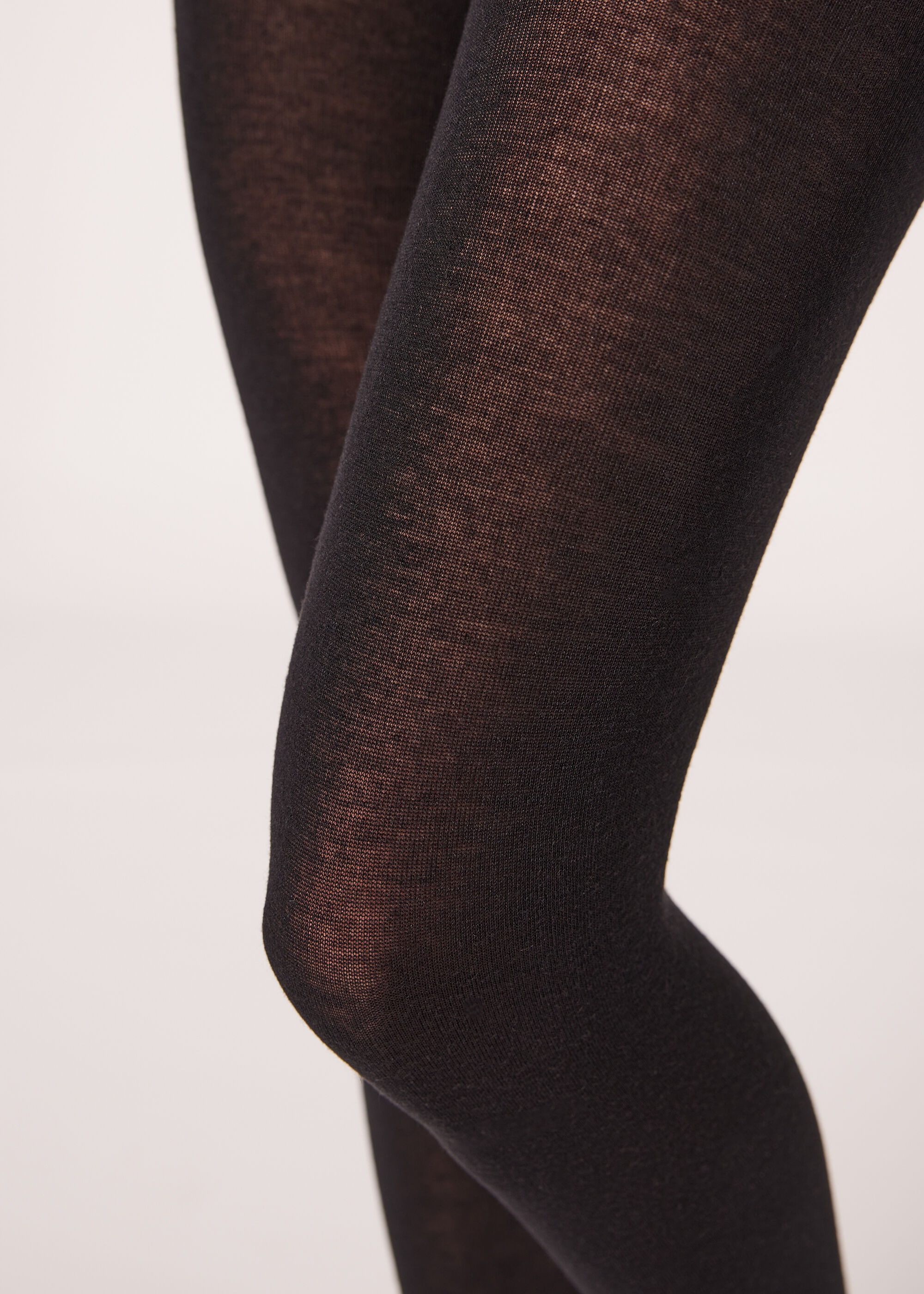 Collant Morbido In Misto Modal E Cashmere