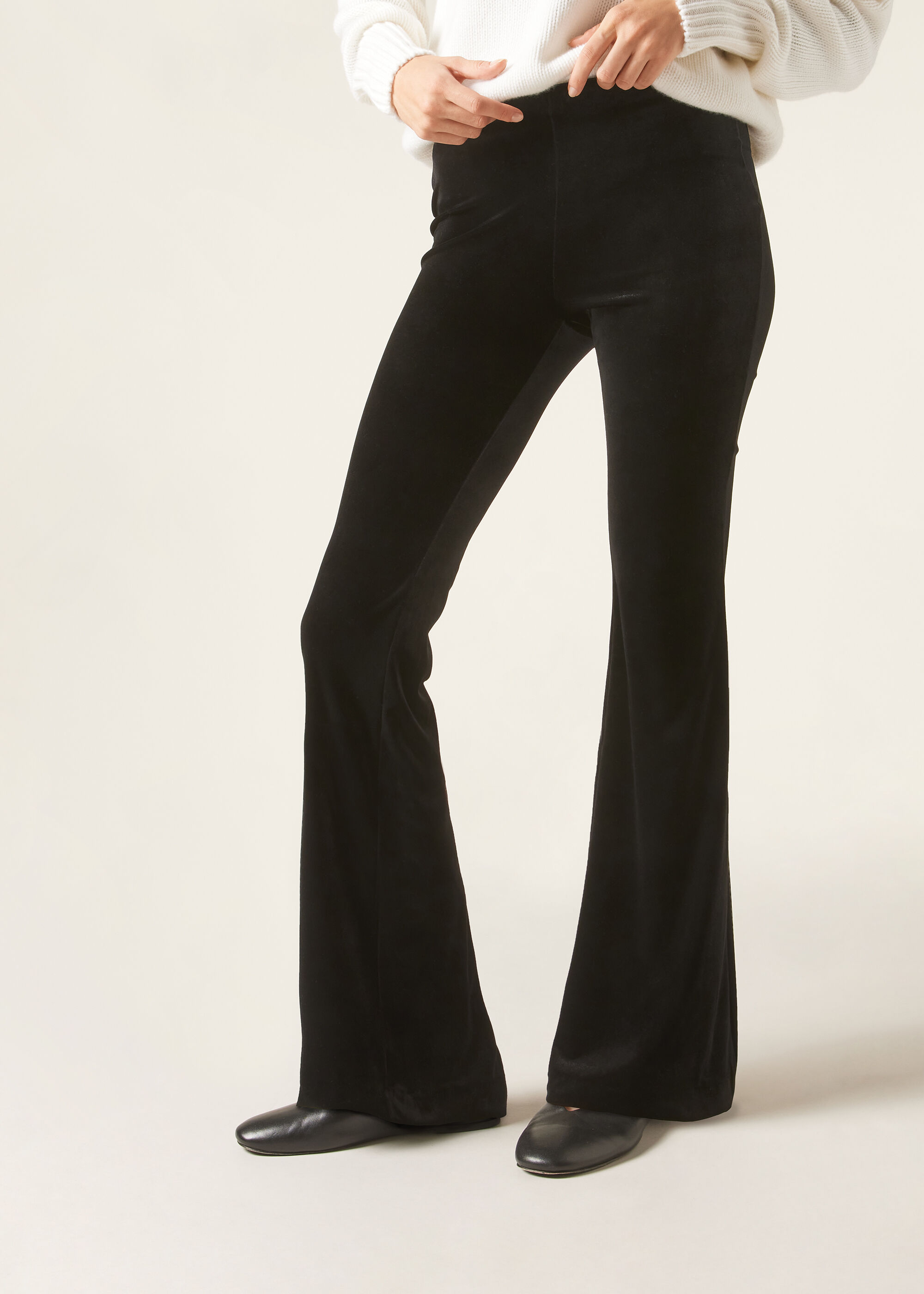 Velvet Flared Trousers